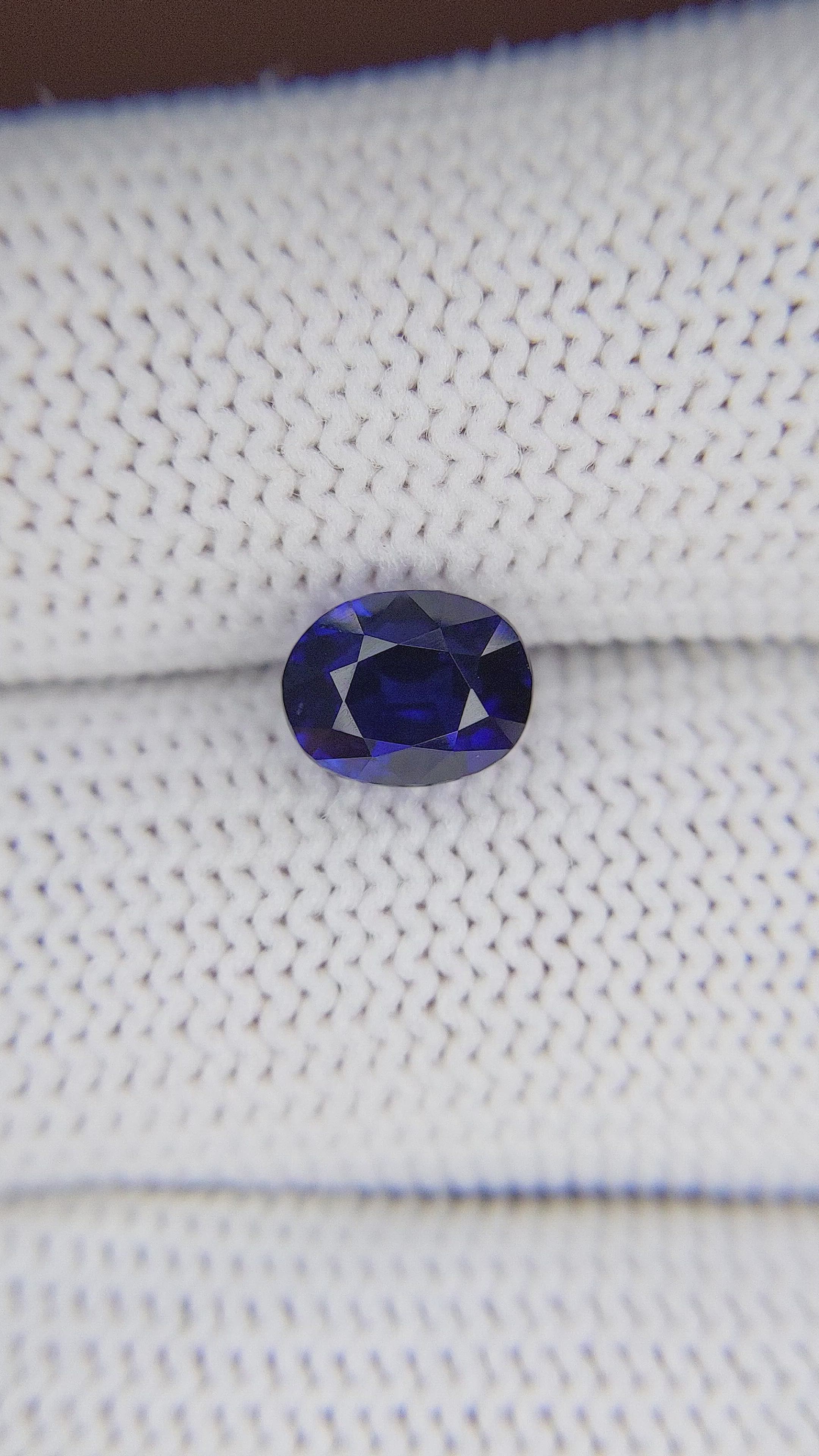 2.30 Ct. Blue Sapphire from Madagascar Size Video