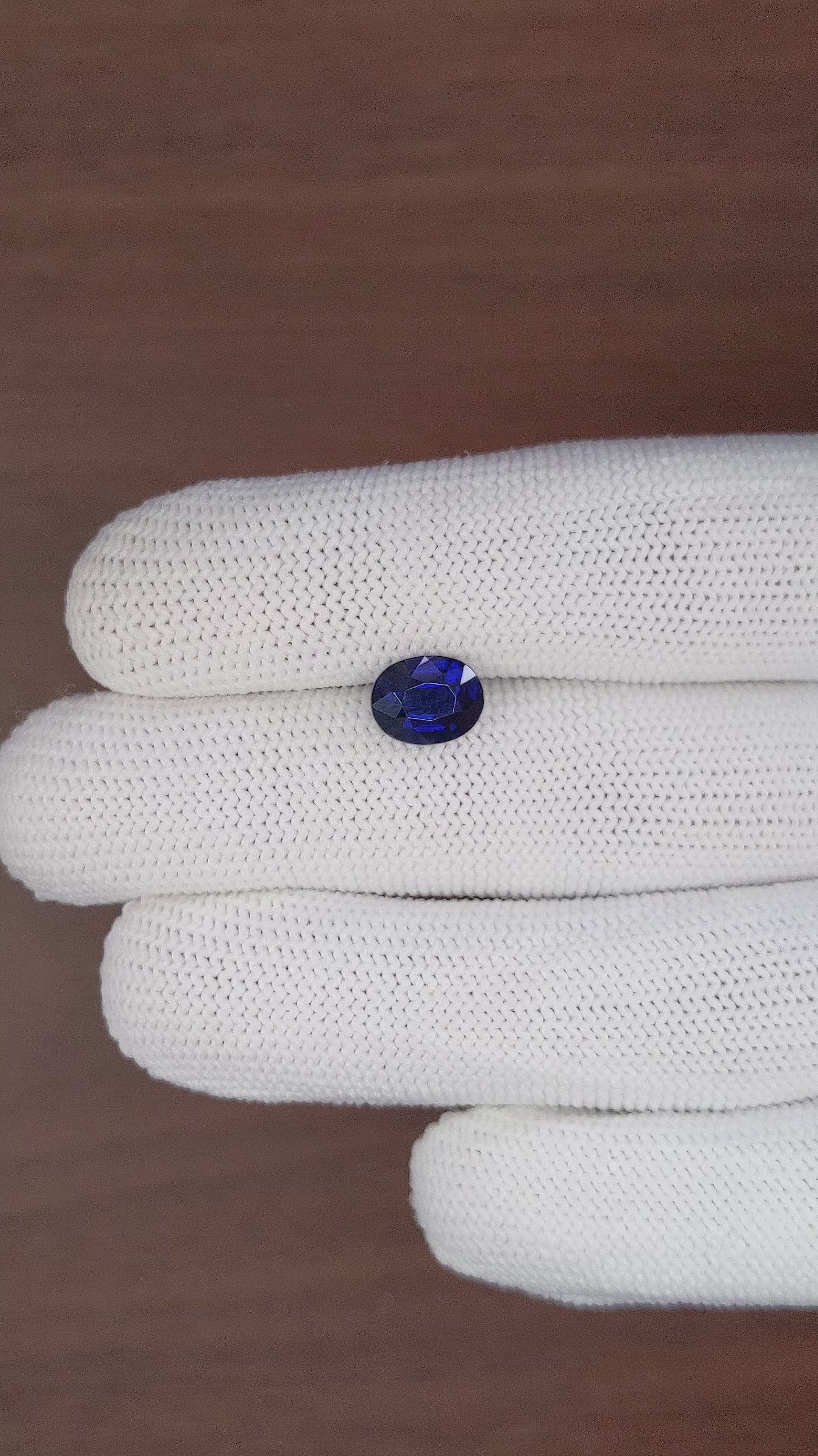 2.74 Ct. Blue Sapphire from Tanzania Size Video