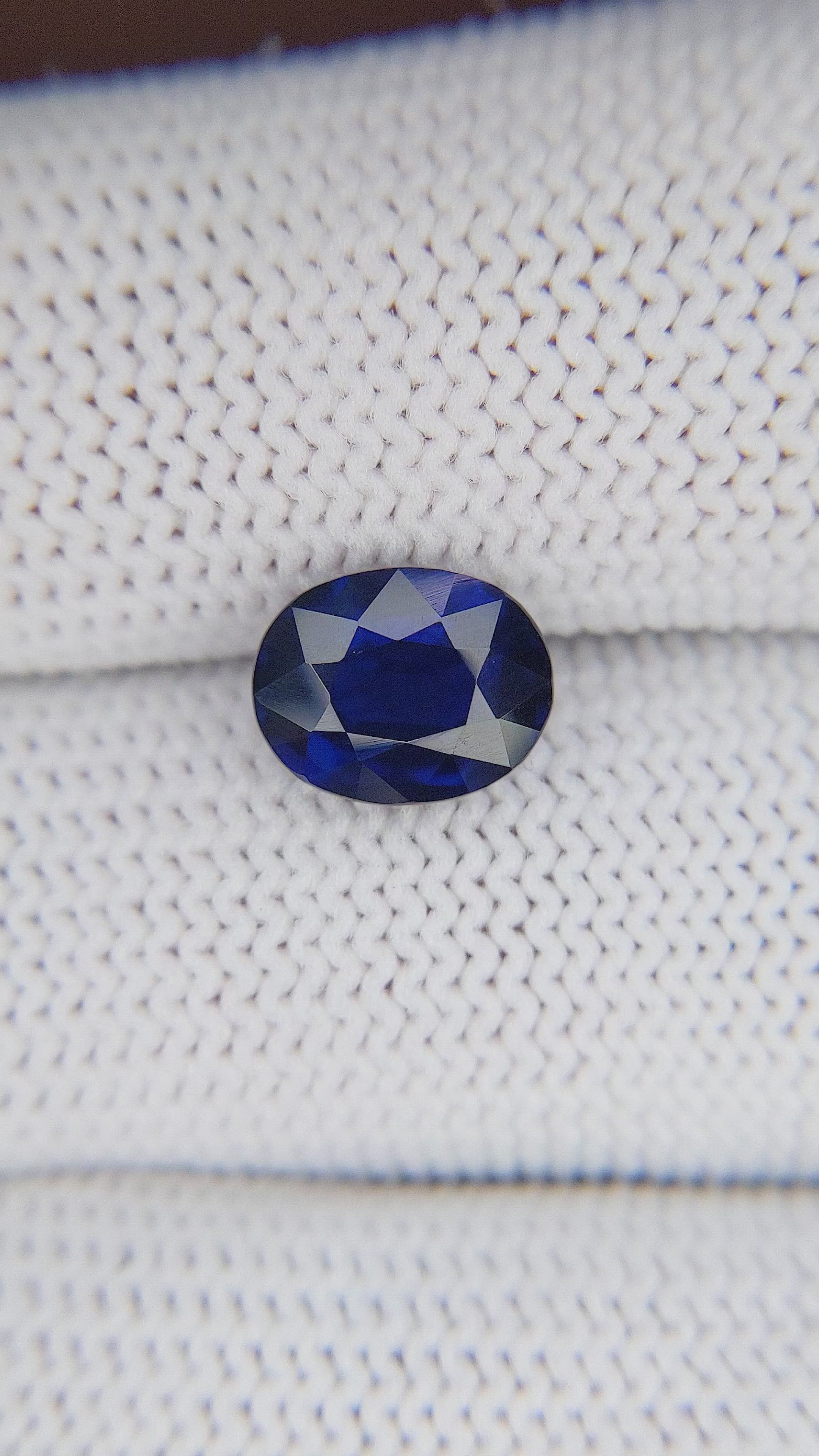 2.74 Ct. Blue Sapphire from Tanzania Size Video