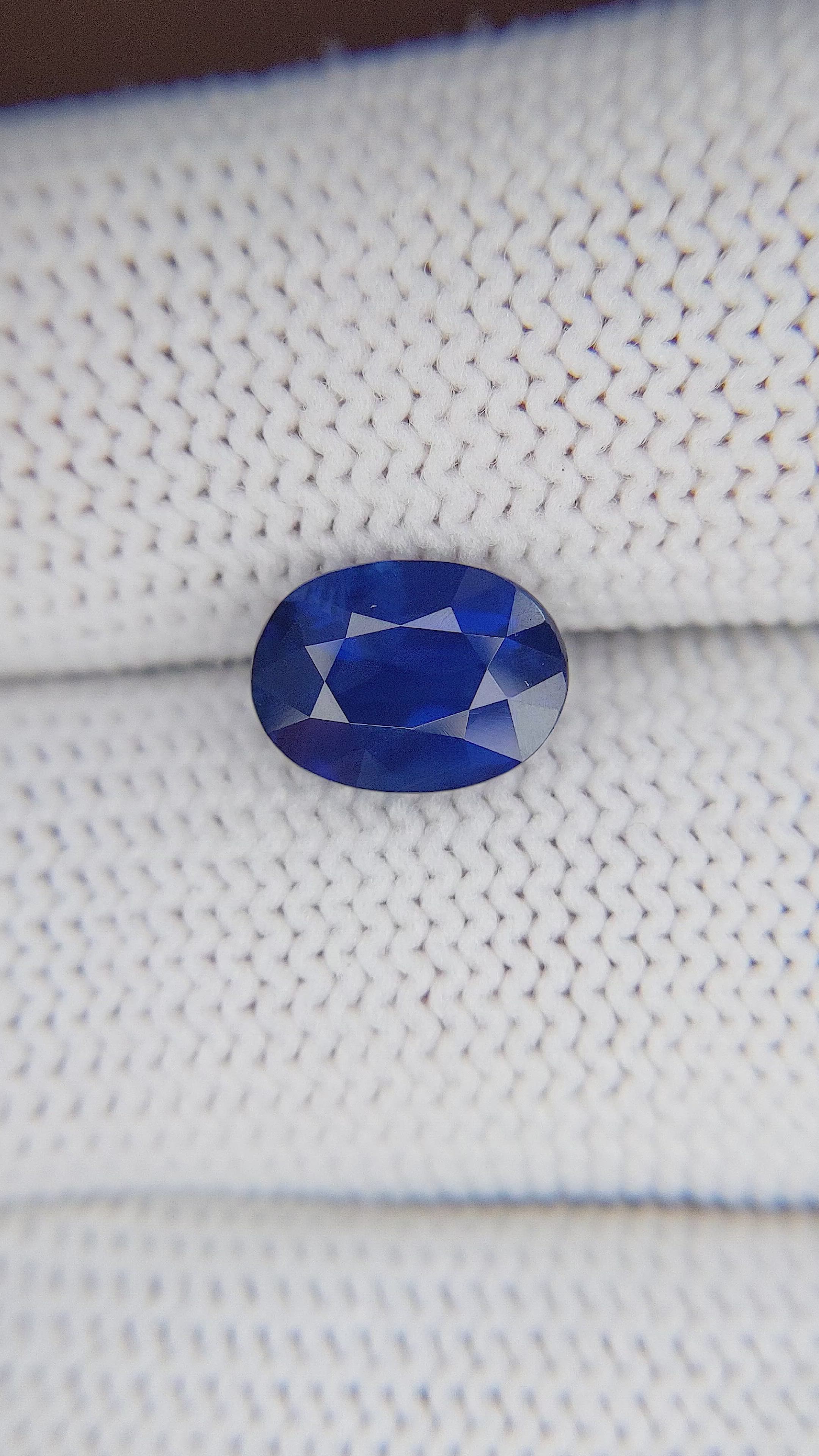 3.05 Ct. Blue Sapphire from Tanzania Size Video