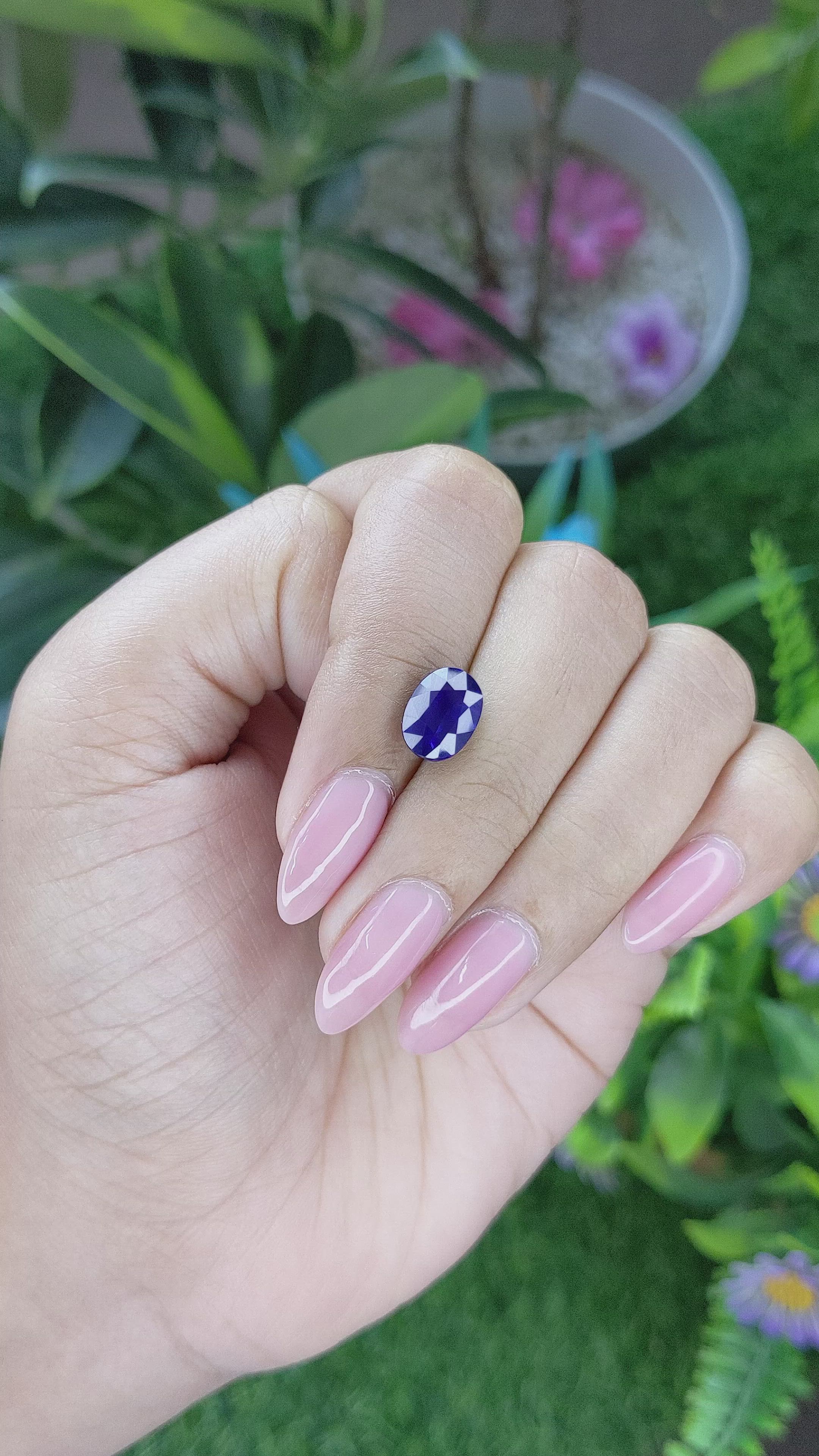 3.05 Ct. Blue Sapphire from Tanzania Size Video