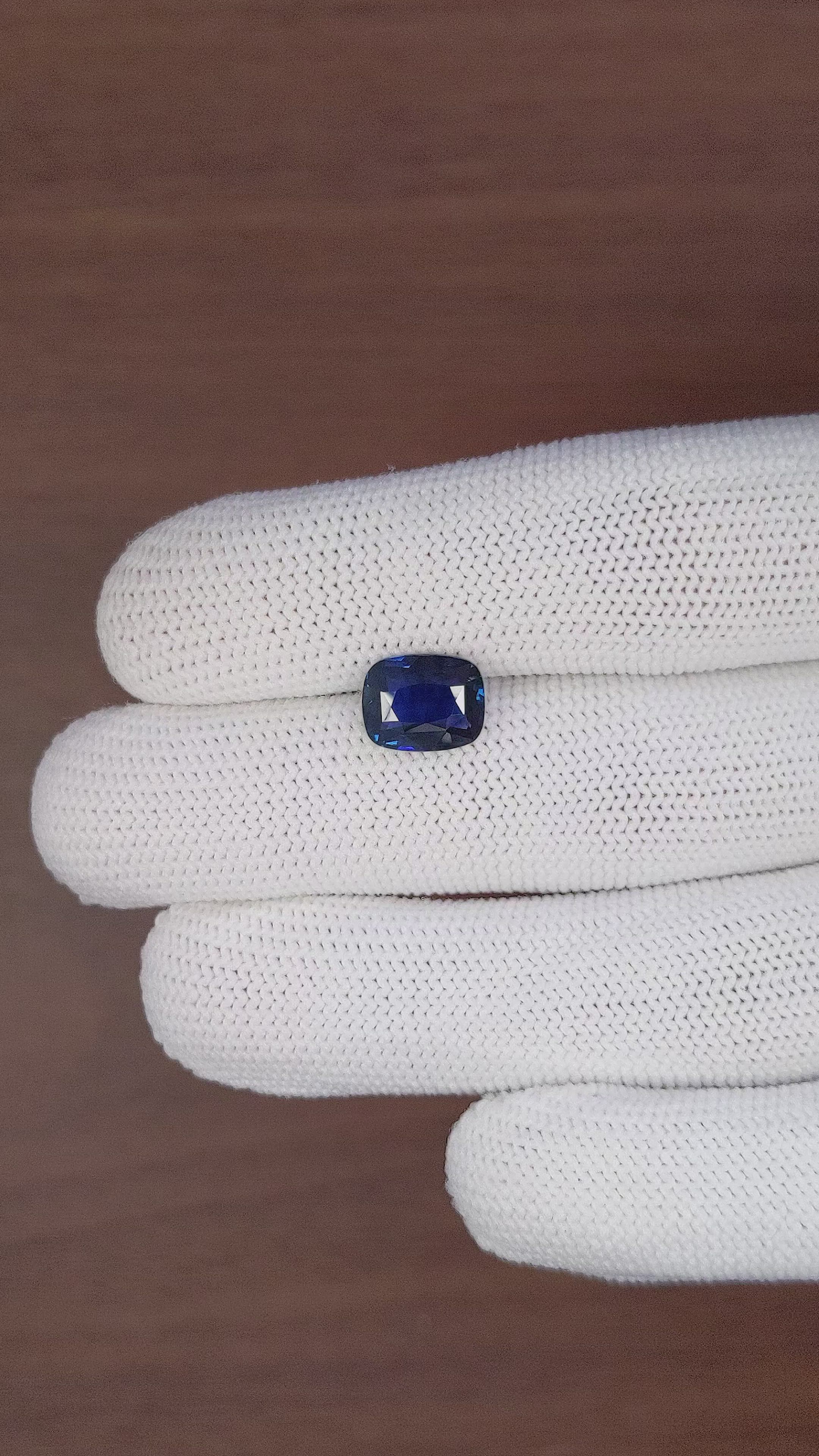 3.52 Ct. Blue Sapphire from Madagascar Size Video