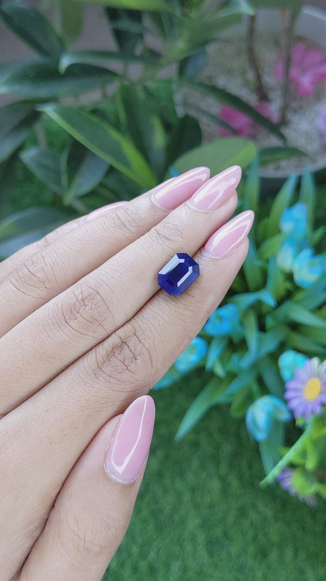 4.55 Ct. Blue Sapphire from Madagascar Size Video