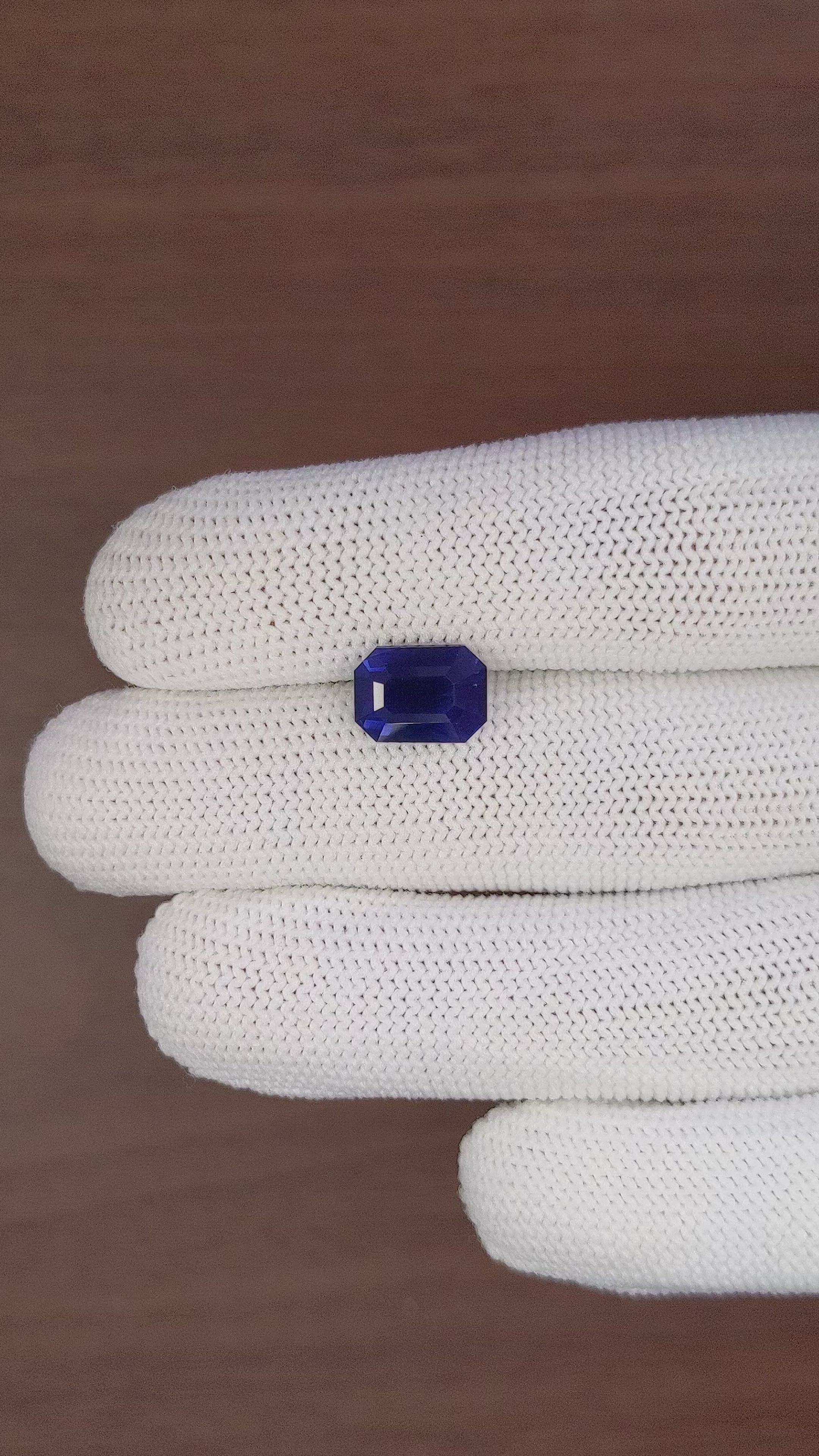 4.55 Ct. Blue Sapphire from Madagascar Size Video
