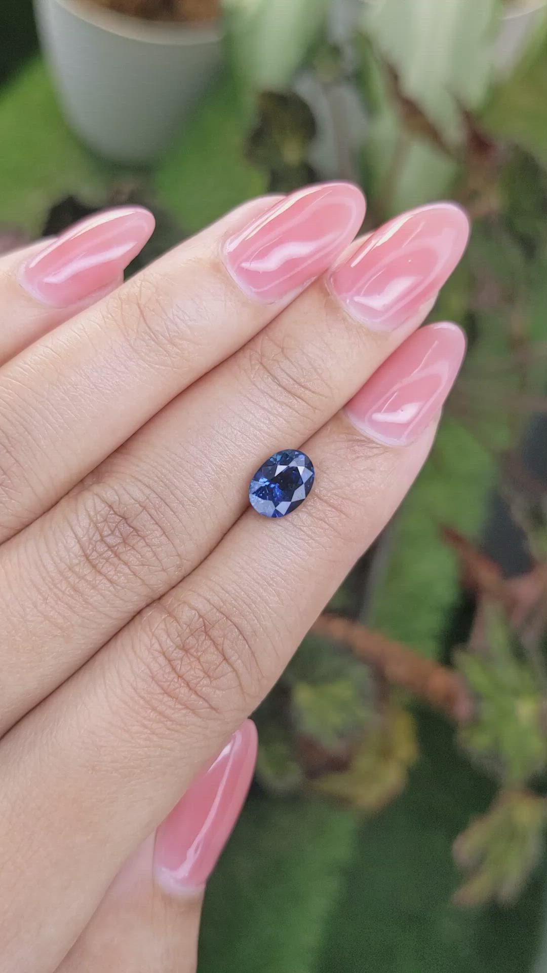 2.08 Ct. Blue Sapphire from Ceylon (Sri Lanka) Size Video