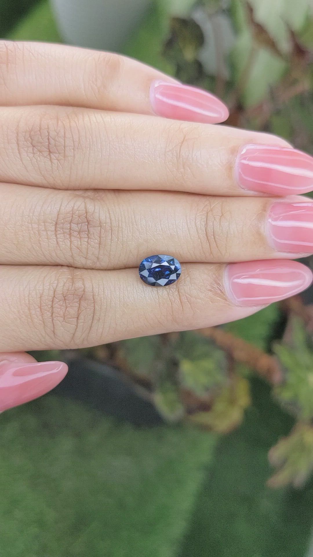 2.08 Ct. Blue Sapphire from Ceylon (Sri Lanka) Size Video