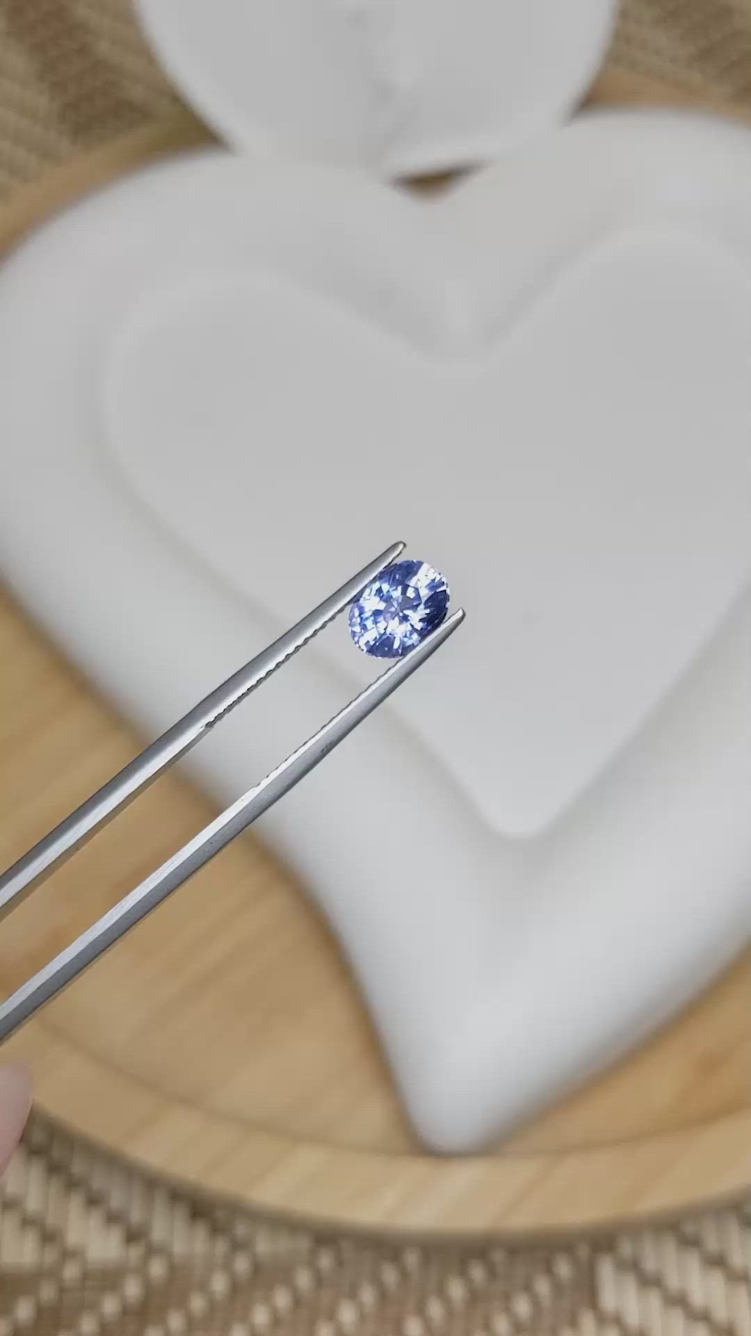 1.58 Ct. Blue Sapphire from Ceylon (Sri Lanka) Size Video
