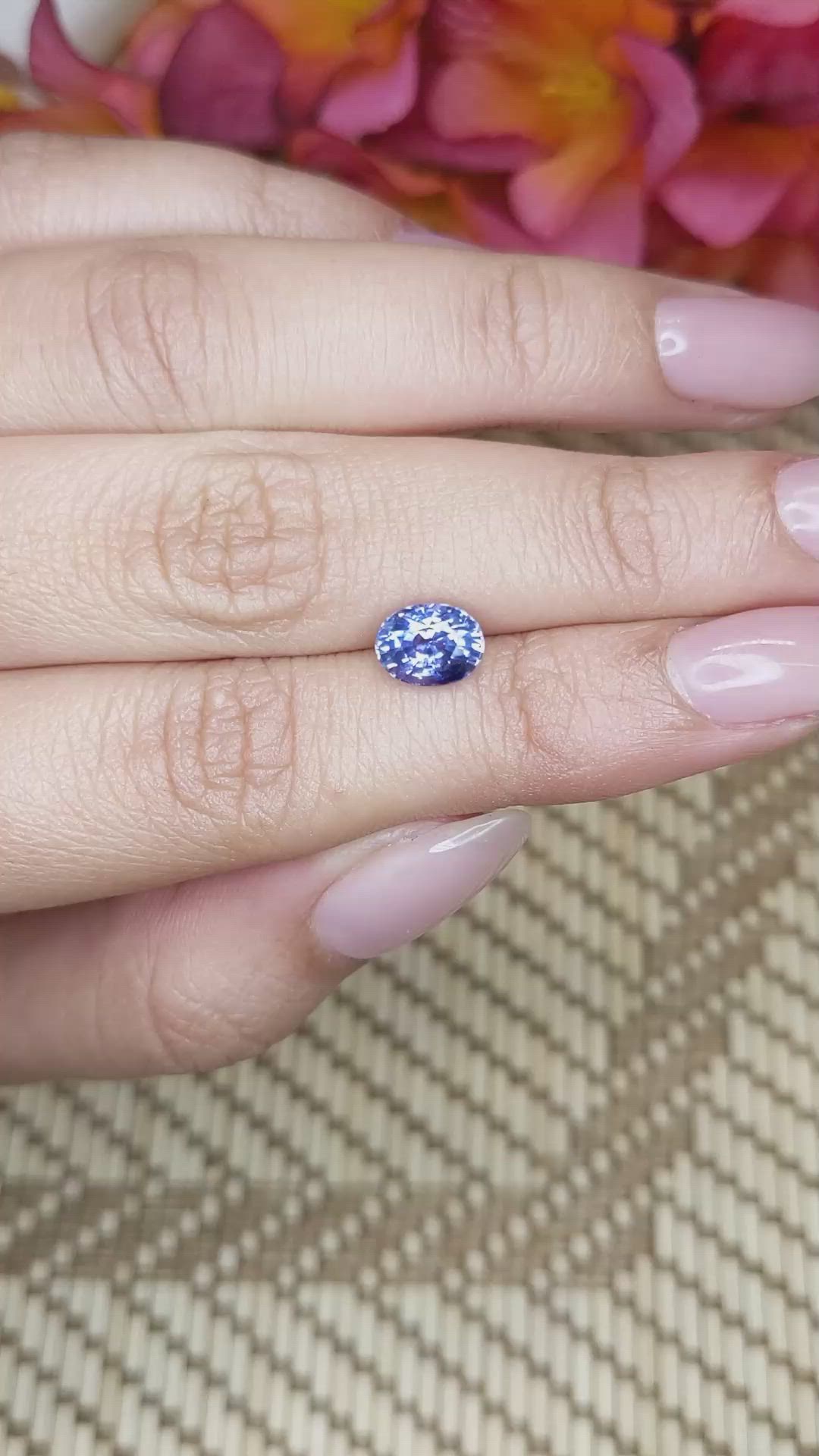 1.58 Ct. Blue Sapphire from Ceylon (Sri Lanka) Size Video