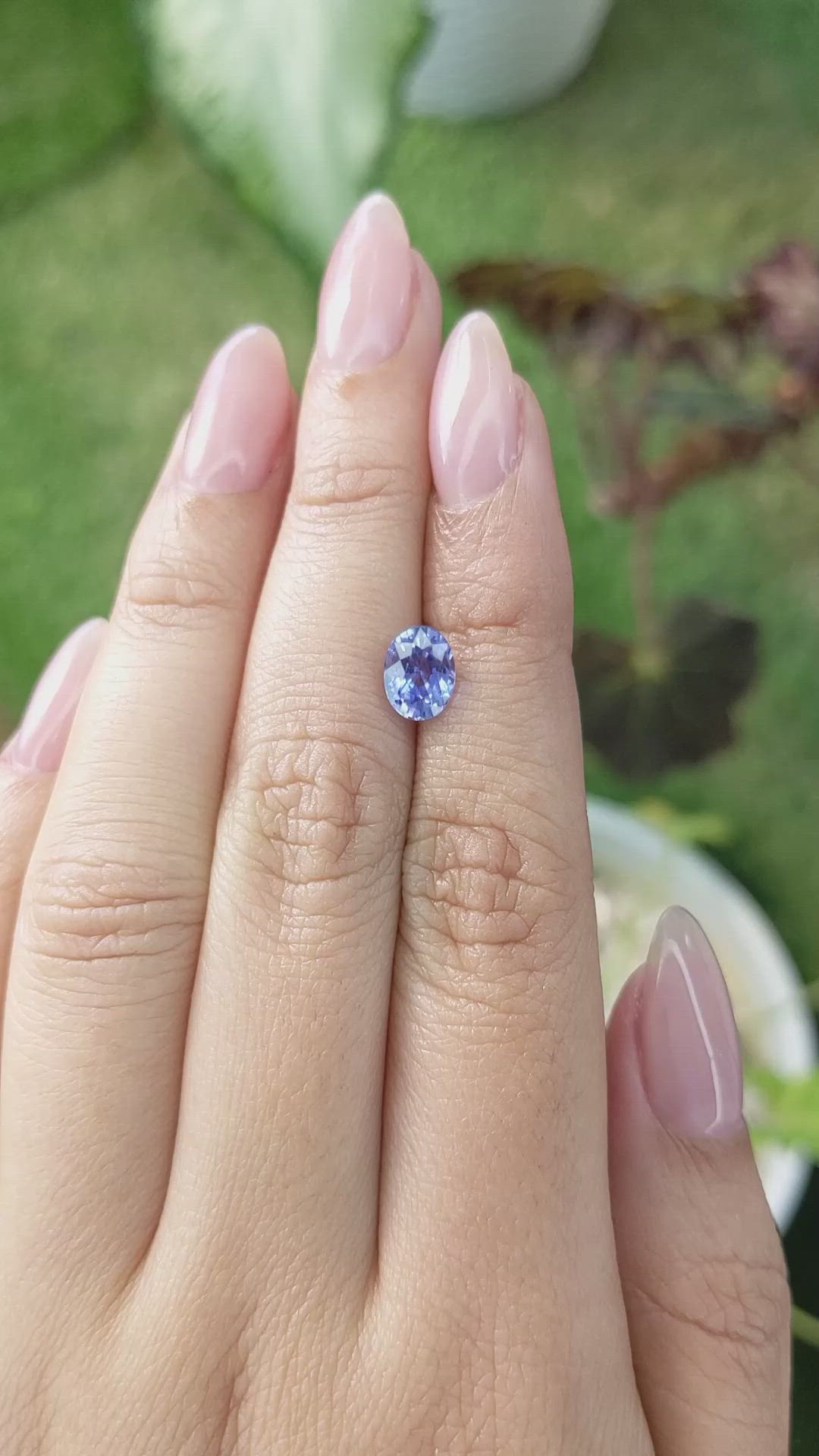 1.58 Ct. Blue Sapphire from Ceylon (Sri Lanka) Size Video