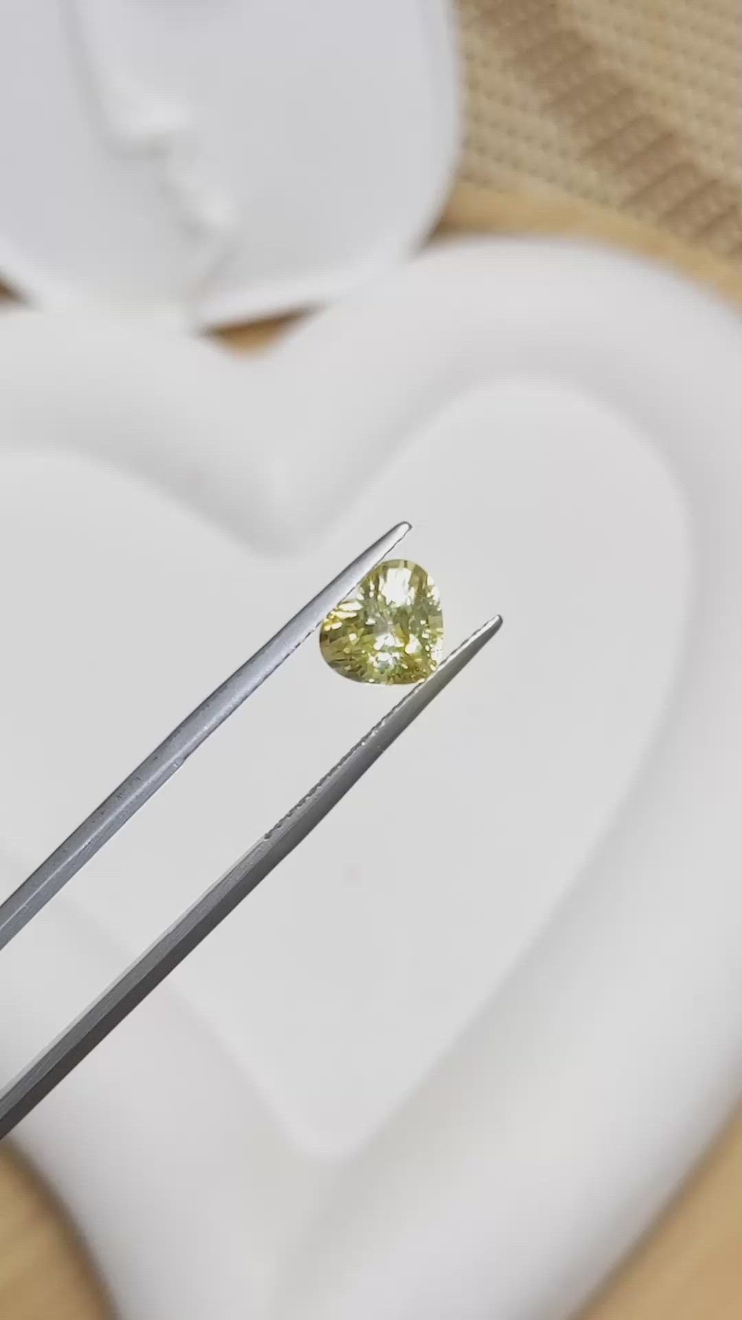 2.08 Ct. Yellow Sapphire from Ceylon (Sri Lanka) Size Video