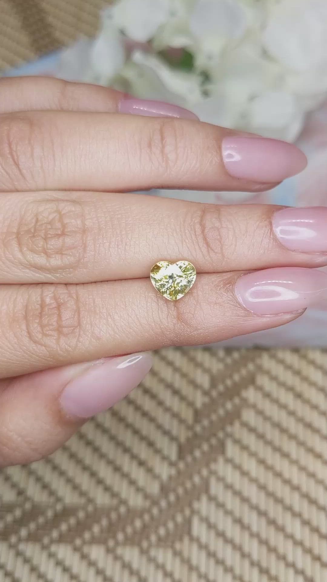 2.08 Ct. Yellow Sapphire from Ceylon (Sri Lanka) Size Video