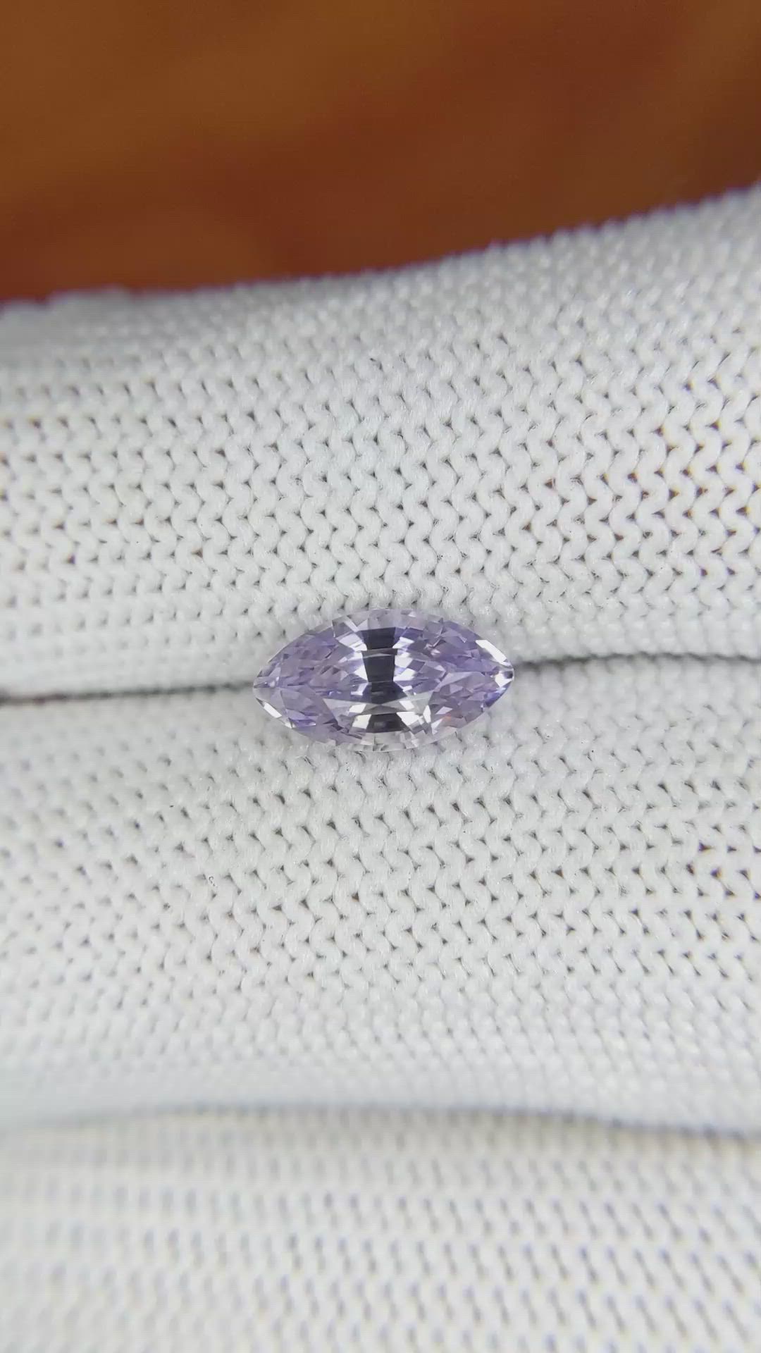 1.76 Ct. Purple Sapphire from Ceylon (Sri Lanka) Size Video