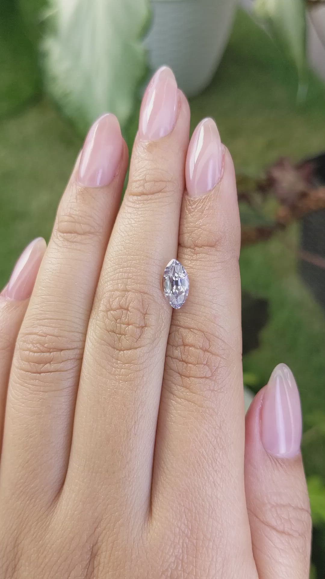 1.76 Ct. Purple Sapphire from Ceylon (Sri Lanka) Size Video