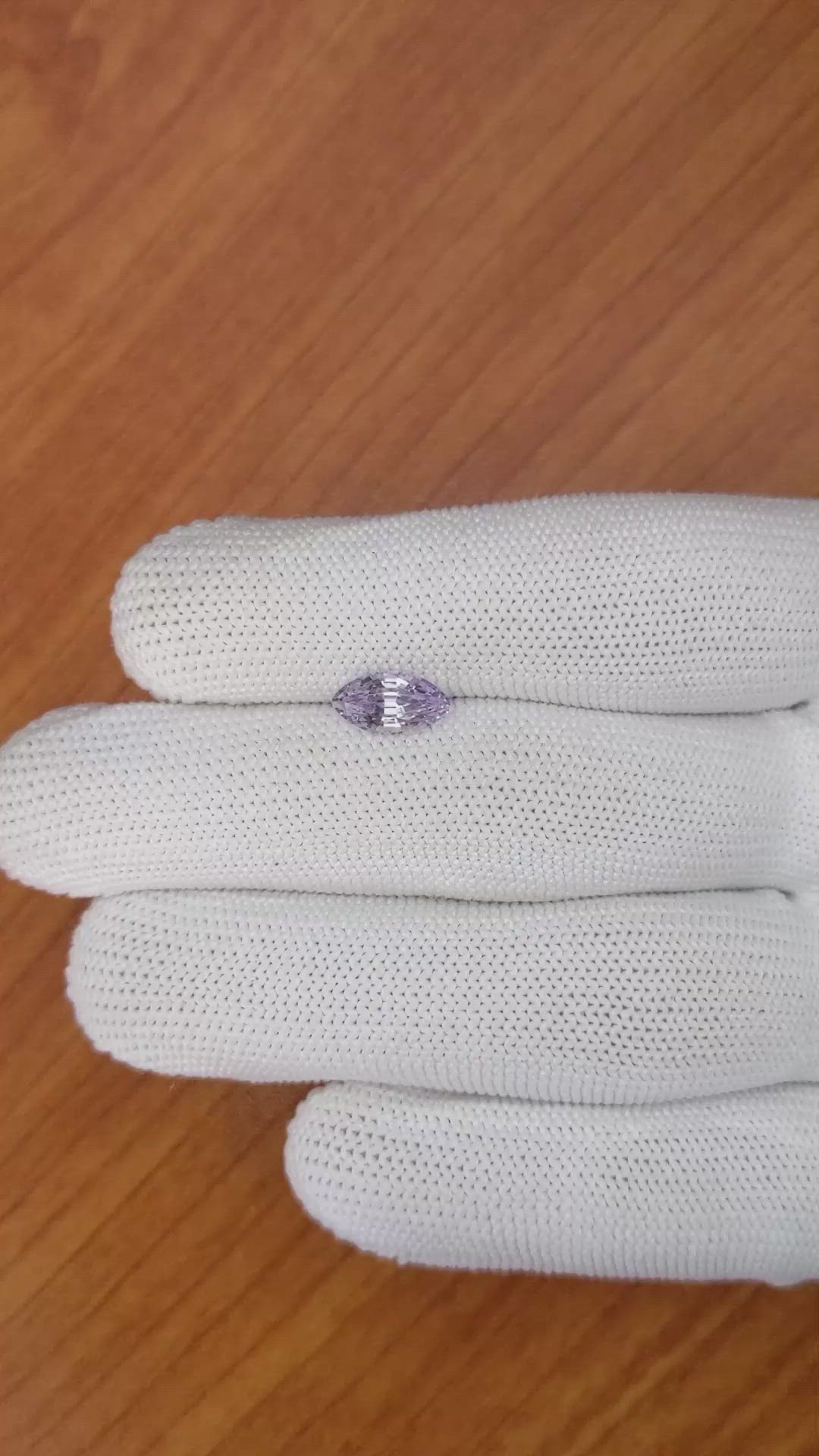 1.76 Ct. Purple Sapphire from Ceylon (Sri Lanka) Size Video