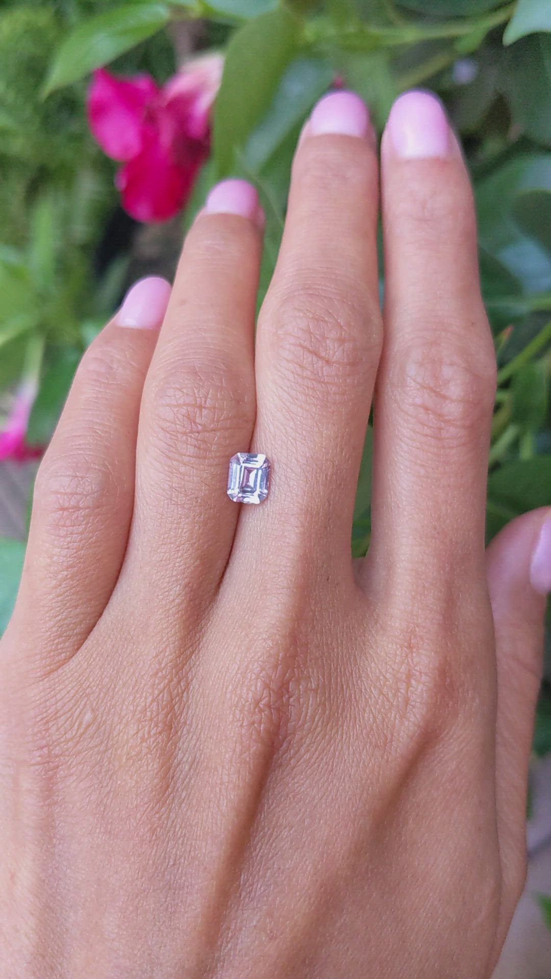 1.20 Ct. Purplish Pink Sapphire from Ceylon (Sri Lanka) Size Video