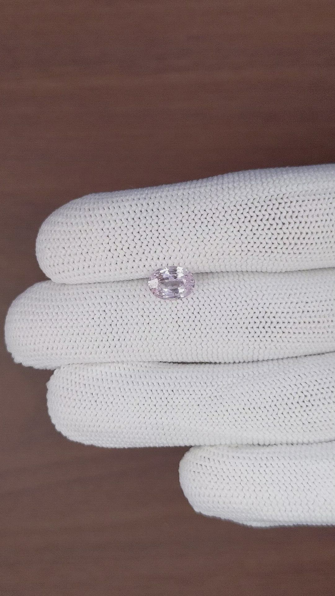 1.70 Ct. Pink Sapphire from Ceylon (Sri Lanka) Size Video