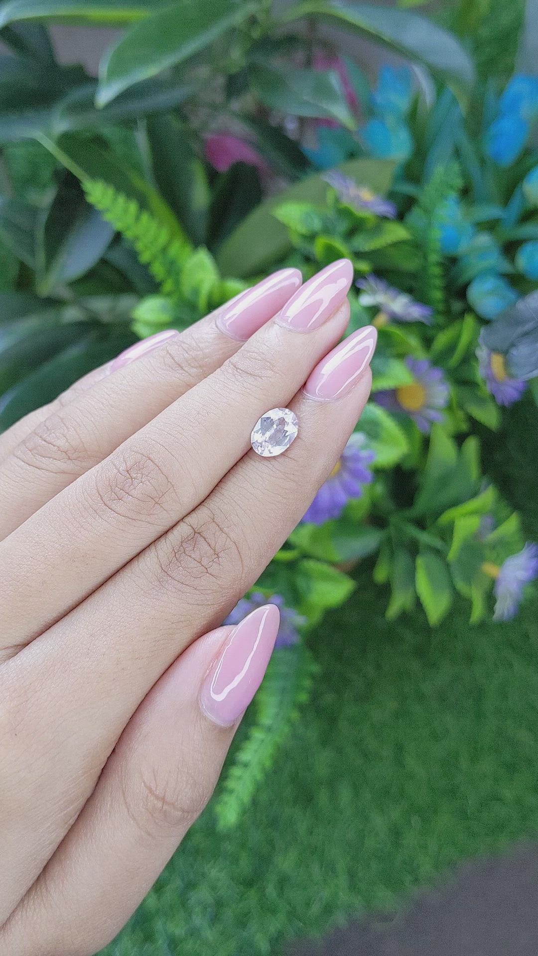 1.70 Ct. Pink Sapphire from Ceylon (Sri Lanka) Size Video