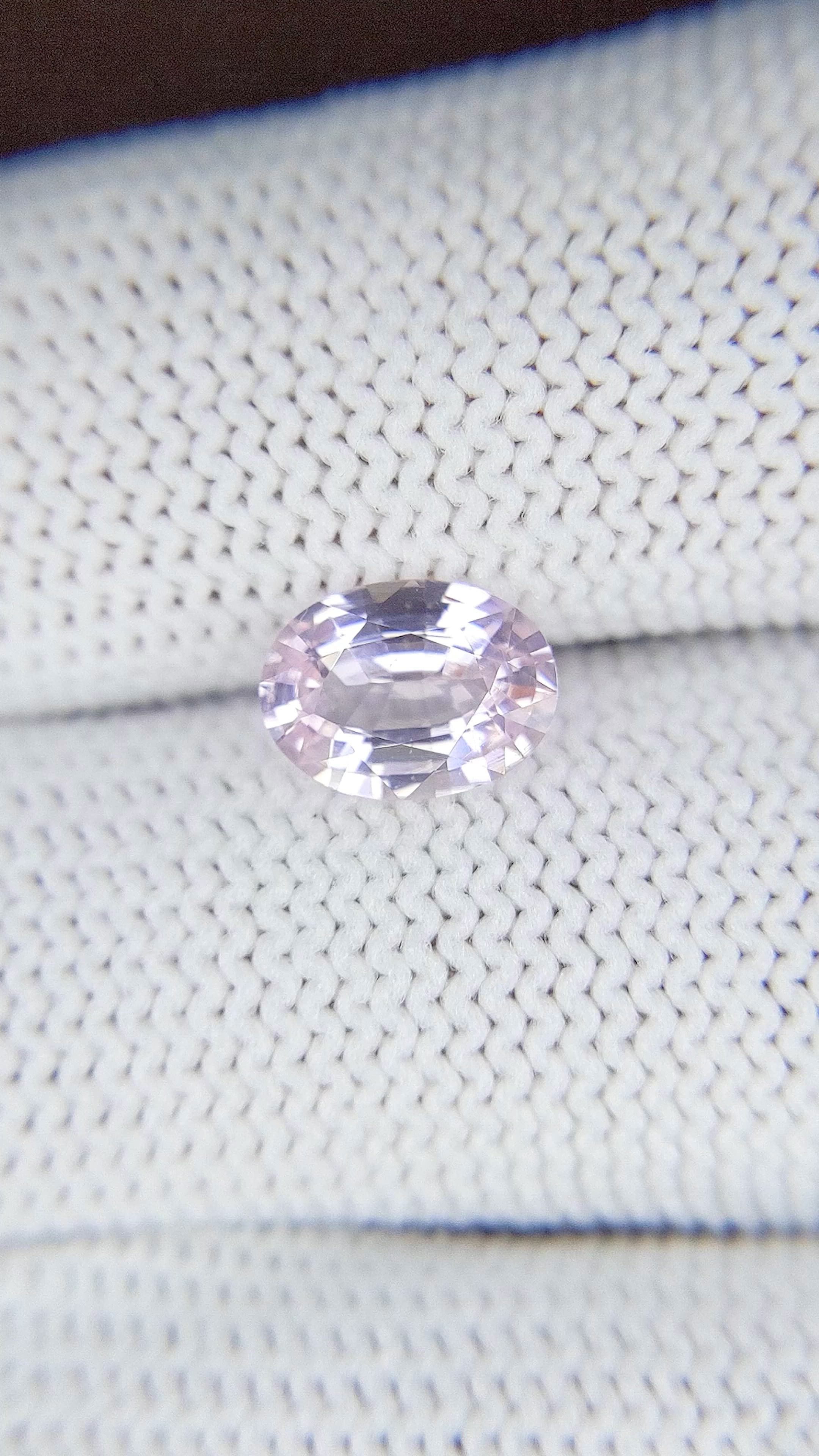 1.70 Ct. Pink Sapphire from Ceylon (Sri Lanka) Size Video
