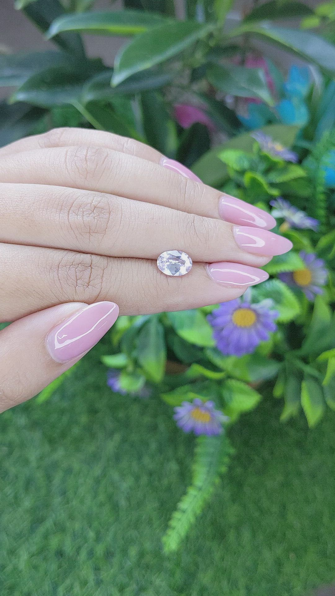1.70 Ct. Pink Sapphire from Ceylon (Sri Lanka) Size Video