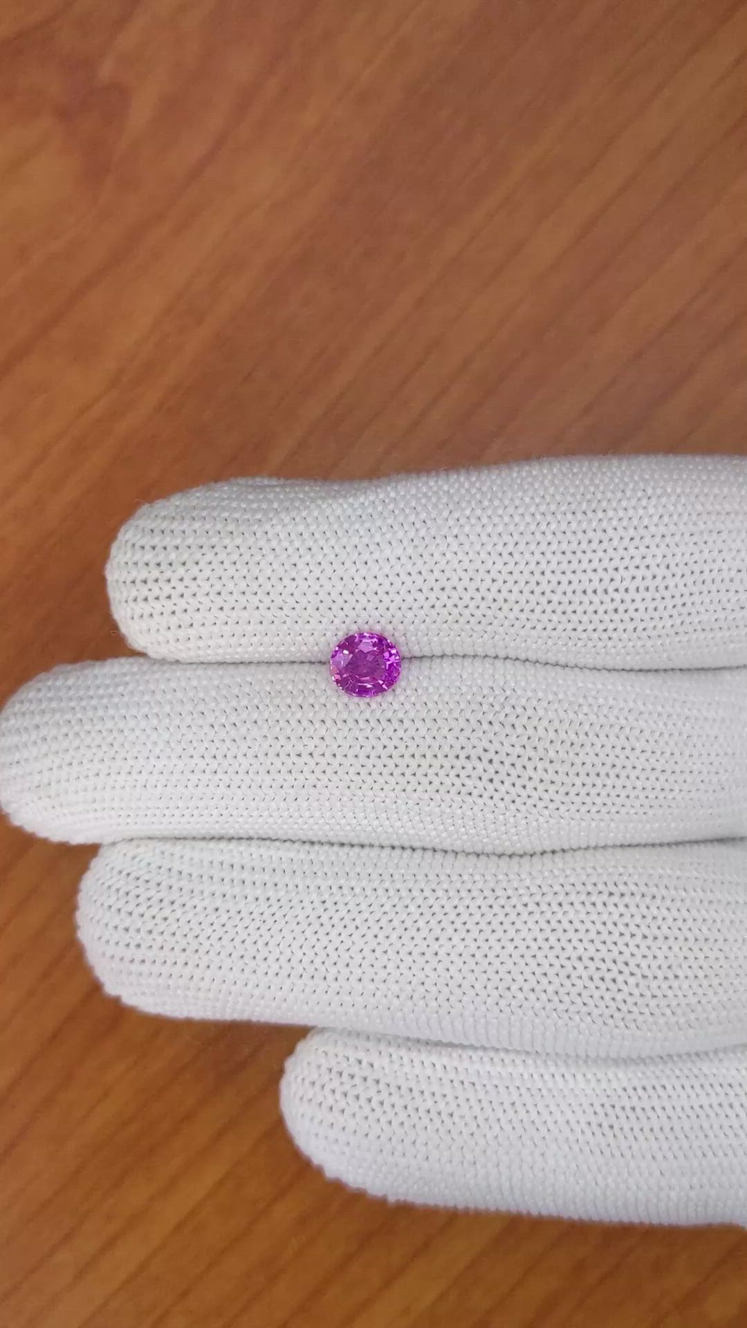 1.08 Ct. Purplish Pink Sapphire from Ceylon (Sri Lanka) Size Video