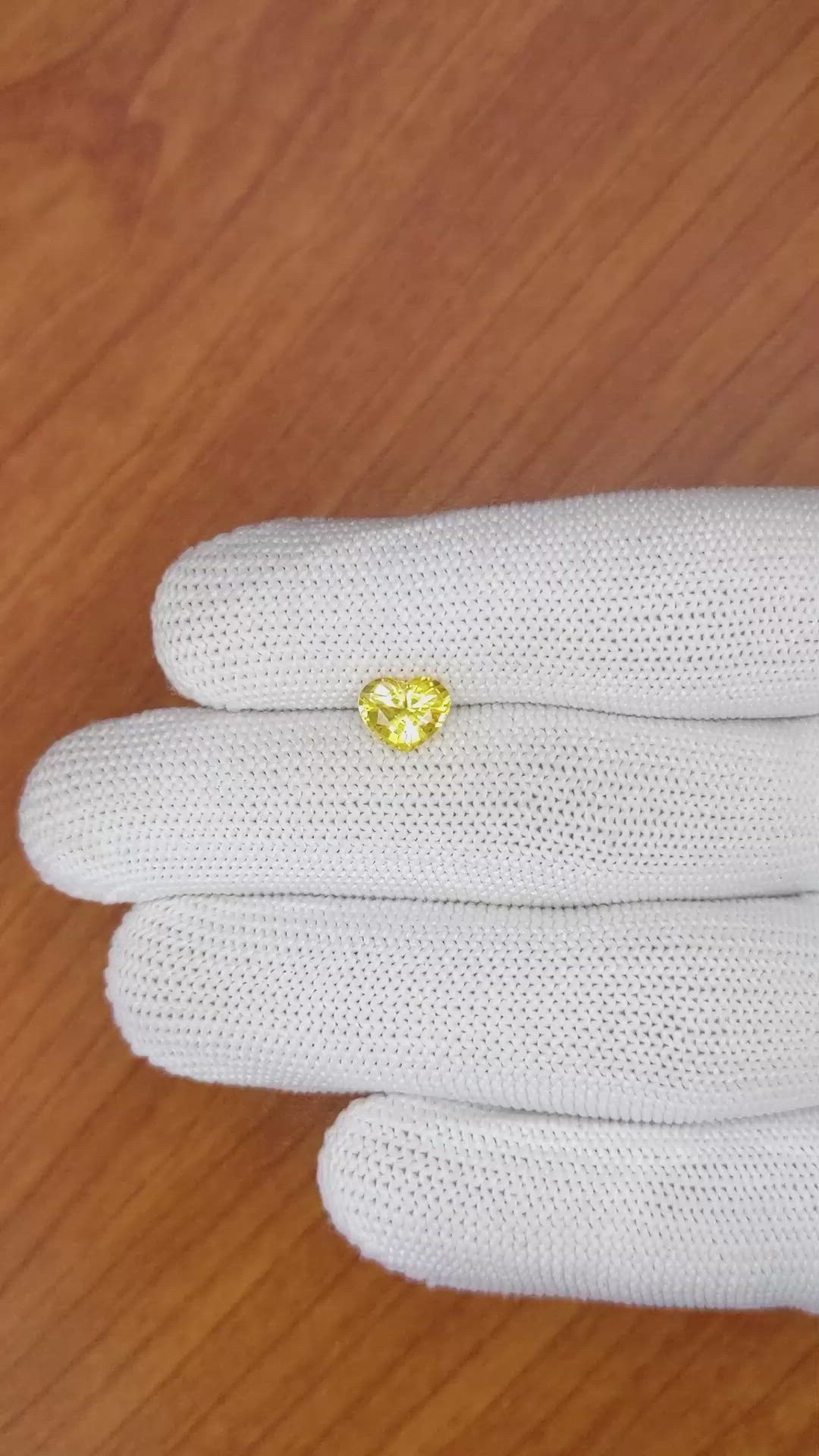 1.59 Ct. Yellow Sapphire from Ceylon (Sri Lanka) Size Video