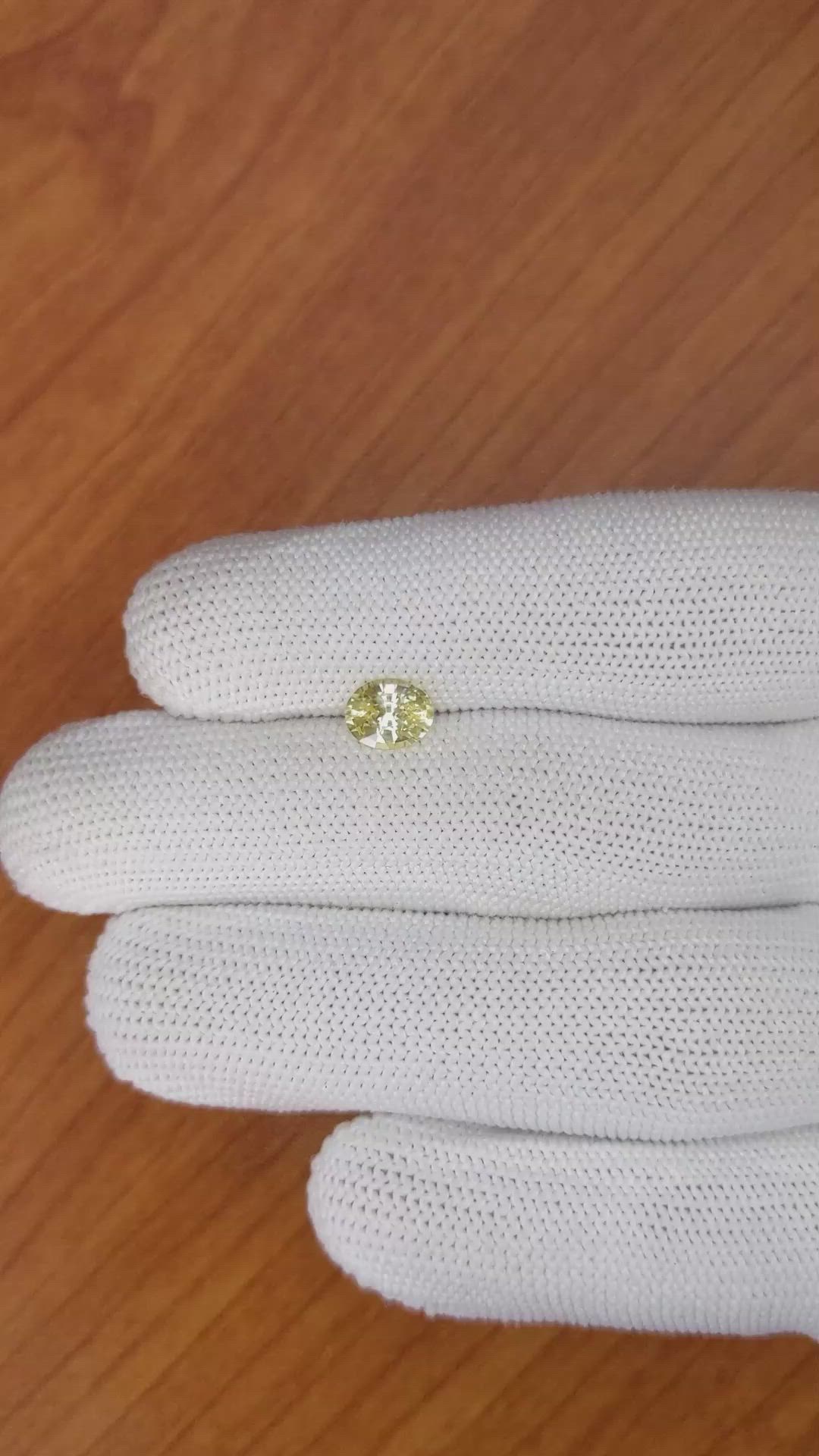 1.13 Ct. Yellow Sapphire from Ceylon (Sri Lanka) Size Video