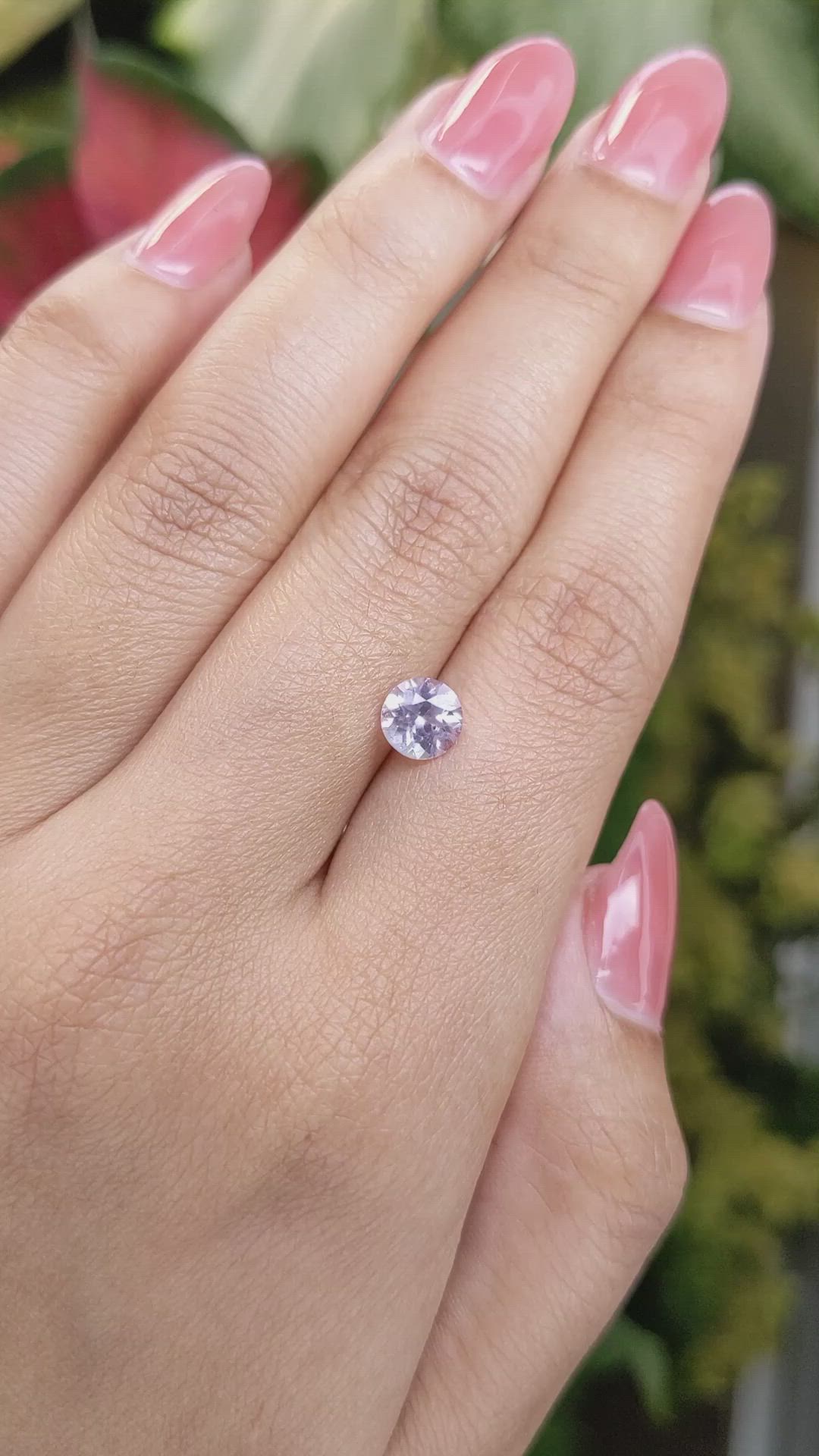 1.18 Ct. Violet Sapphire from Ceylon (Sri Lanka) Size Video