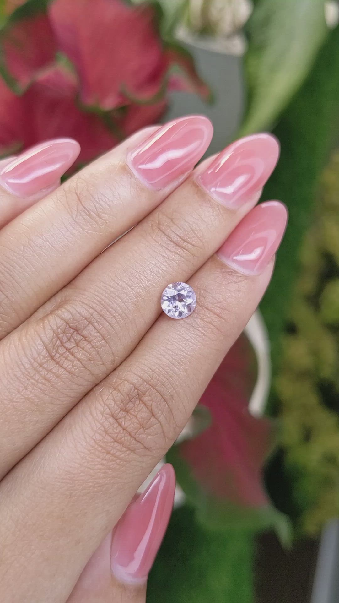 1.18 Ct. Violet Sapphire from Ceylon (Sri Lanka) Size Video