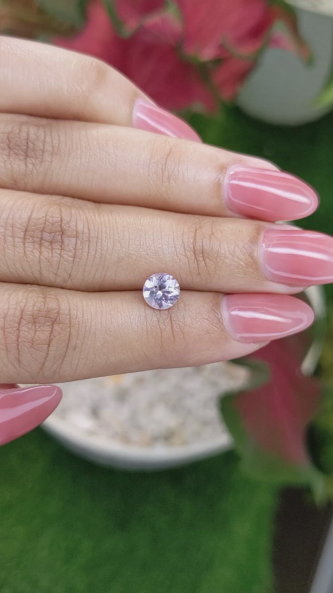1.18 Ct. Violet Sapphire from Ceylon (Sri Lanka) Size Video