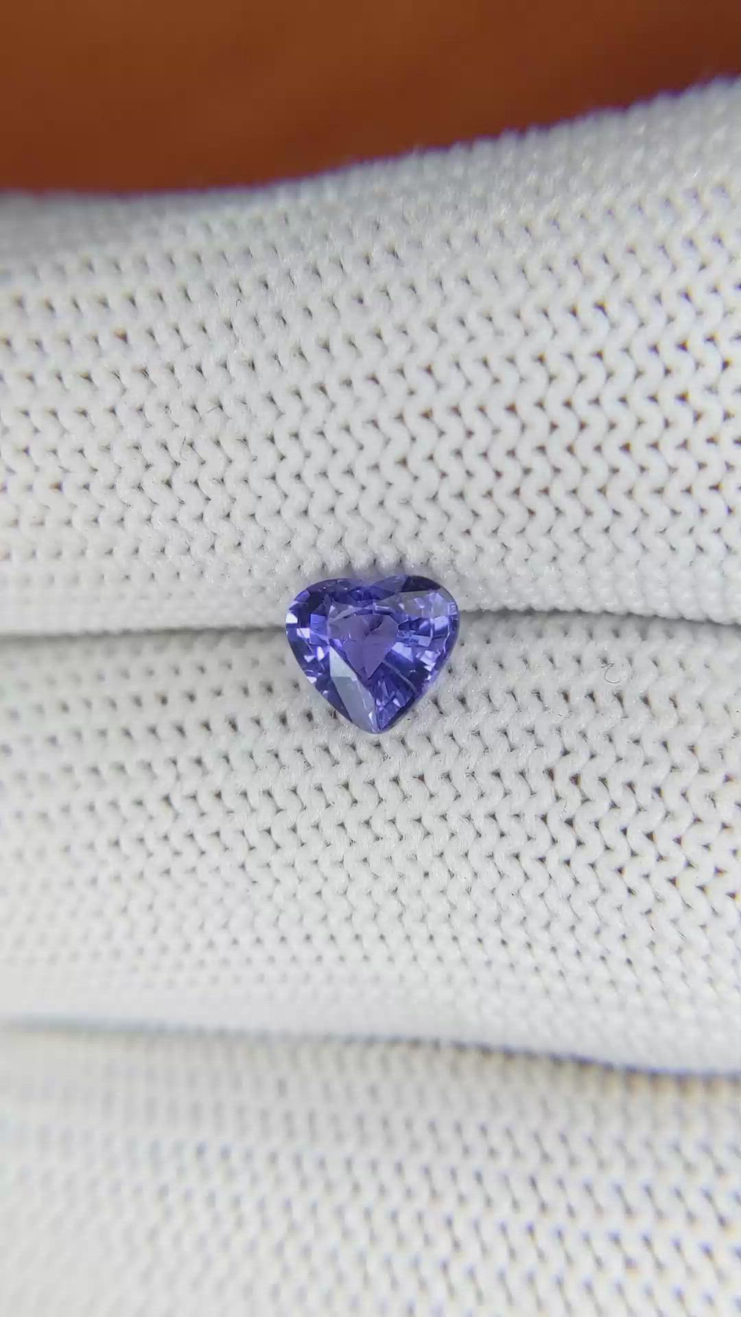 1.02 Ct. Blue Sapphire from Ceylon (Sri Lanka) Size Video