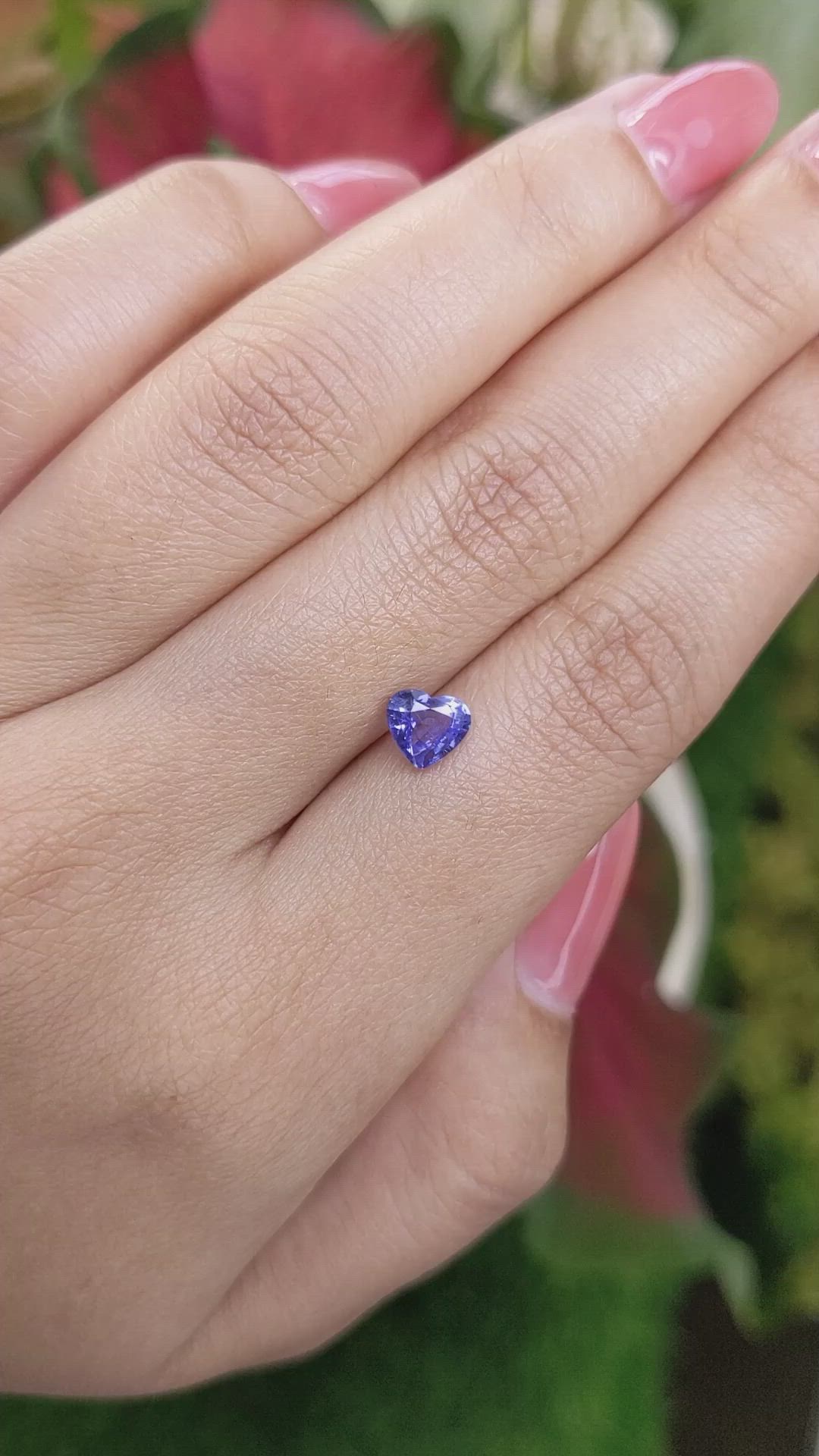 1.02 Ct. Blue Sapphire from Ceylon (Sri Lanka) Size Video