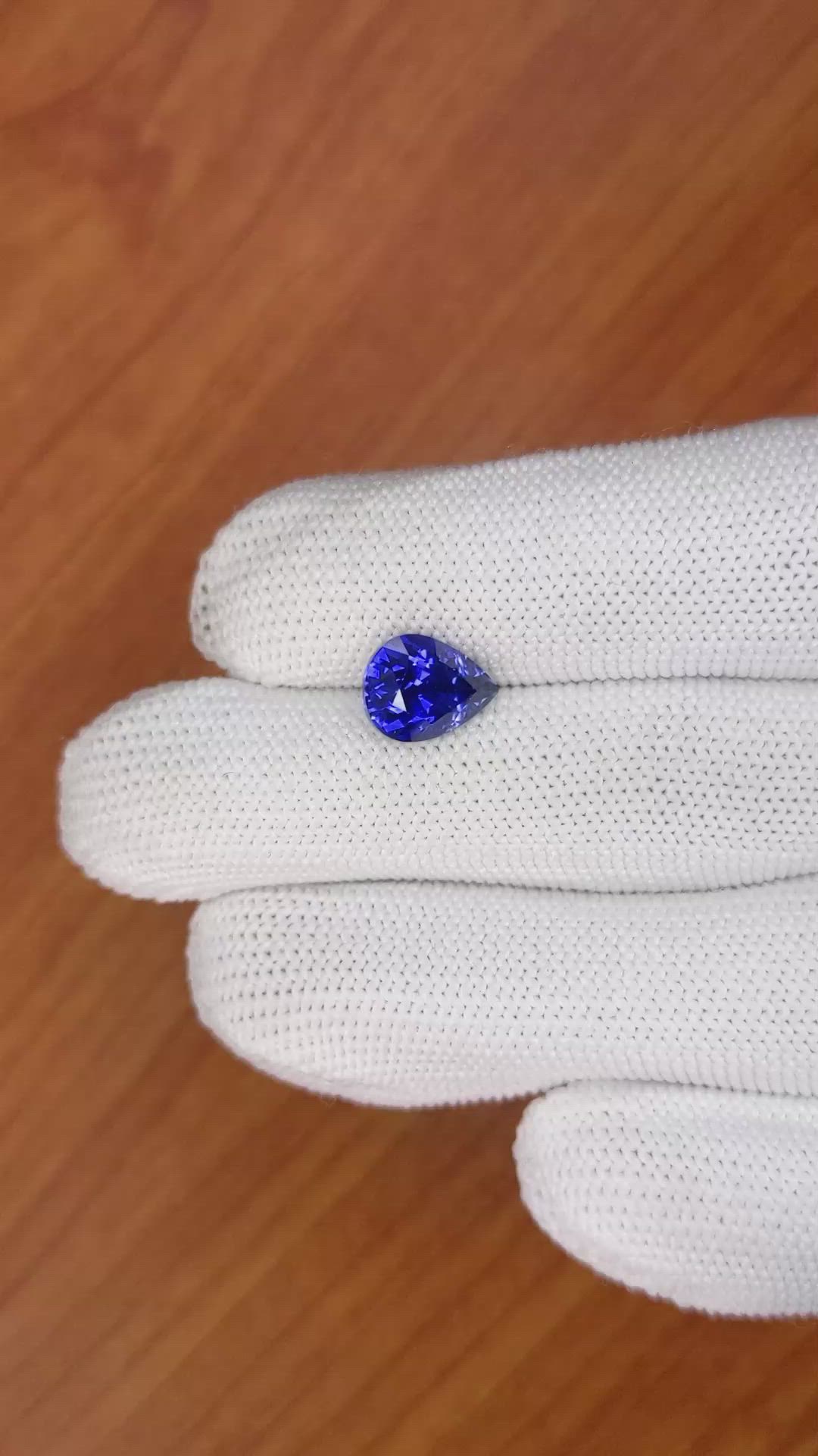 3.64 Ct. Blue Sapphire from Ceylon (Sri Lanka) Size Video