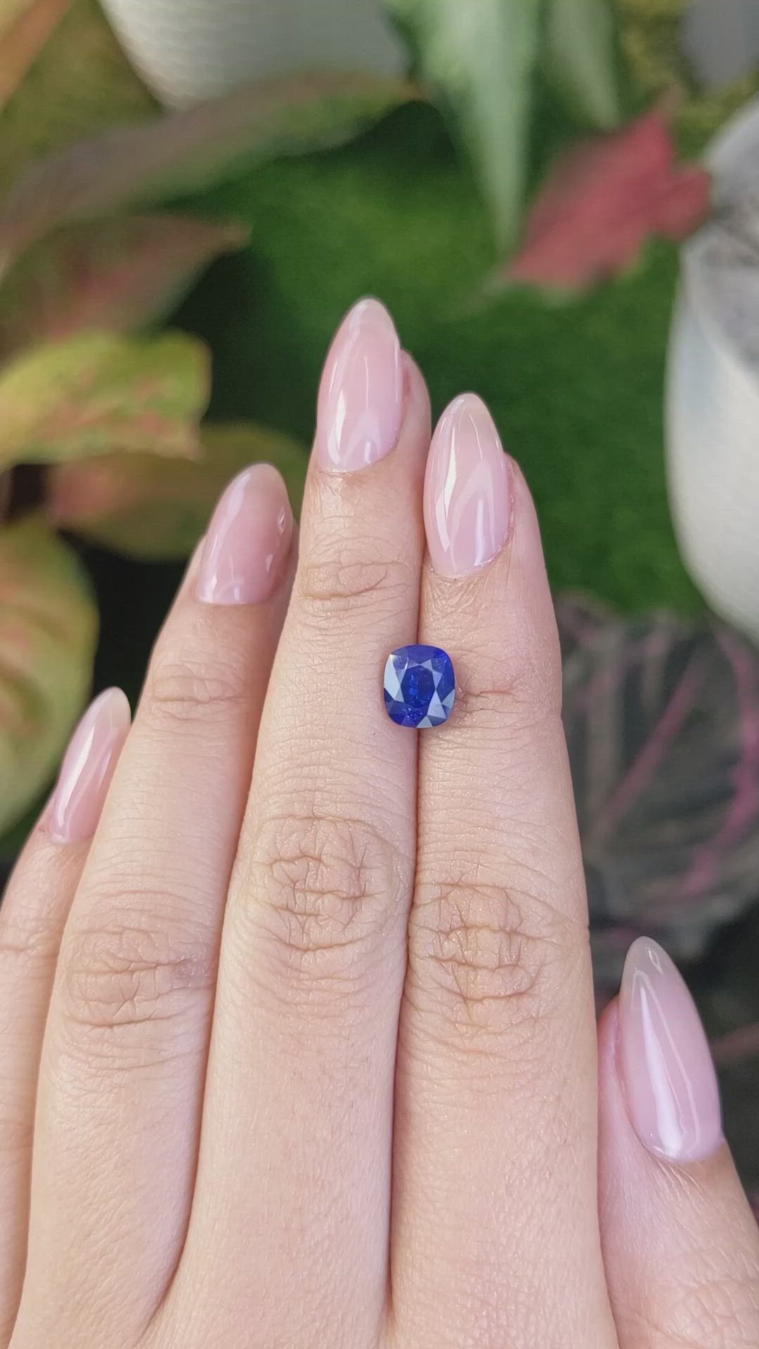 2.03 Ct. Blue Sapphire from Ceylon (Sri Lanka) Size Video