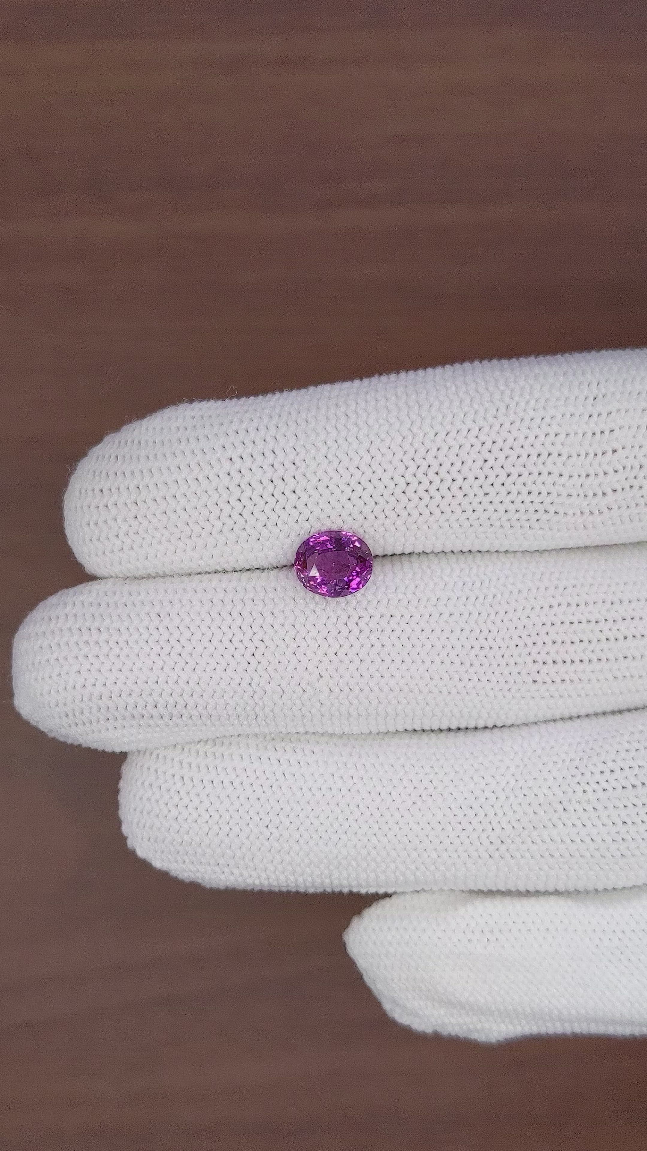 2.03 Ct. Pinkish Purple Sapphire from Ceylon (Sri Lanka) Size Video