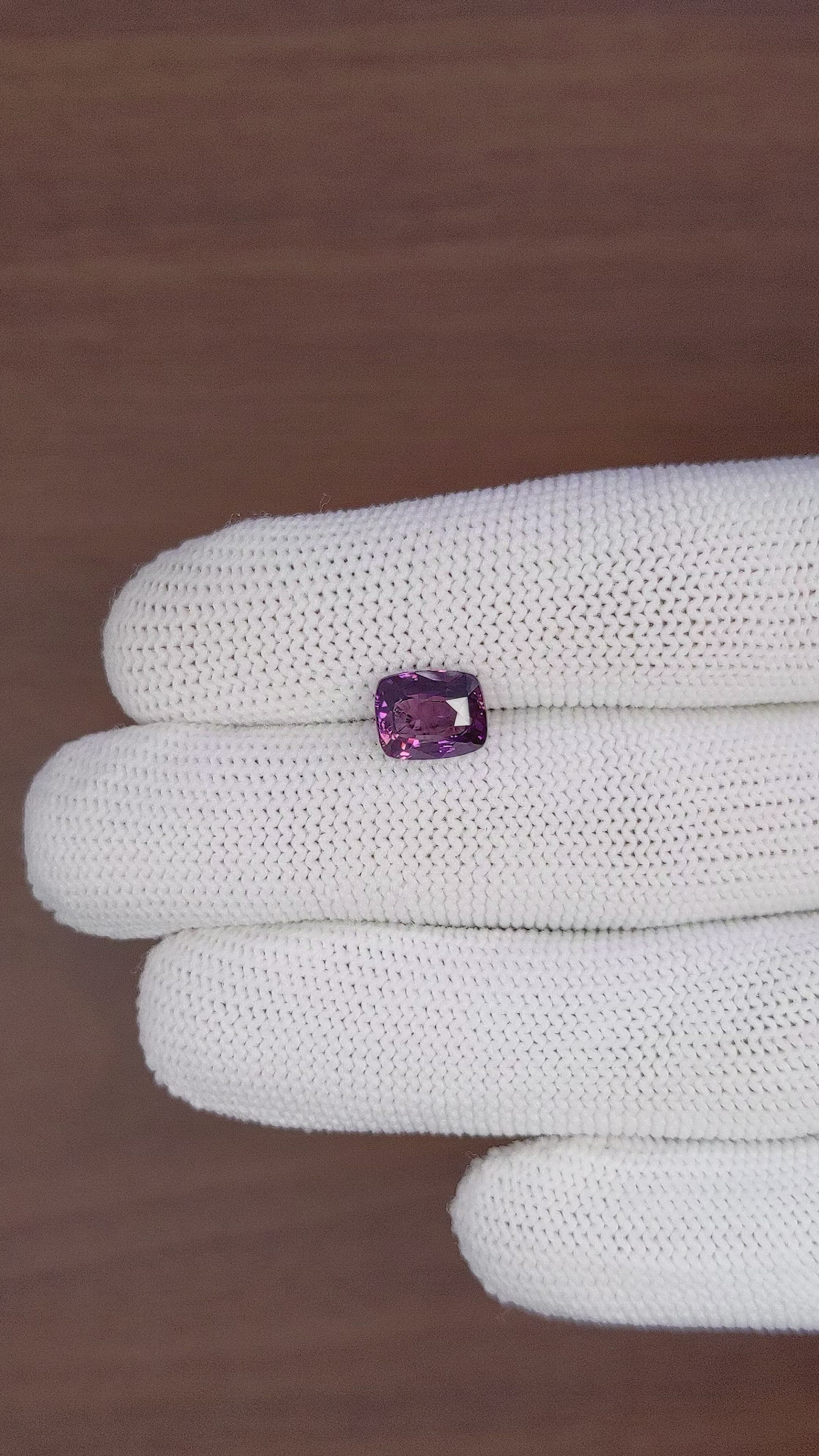 2.99 Ct. Pinkish Purple Sapphire from Ceylon (Sri Lanka) Size Video