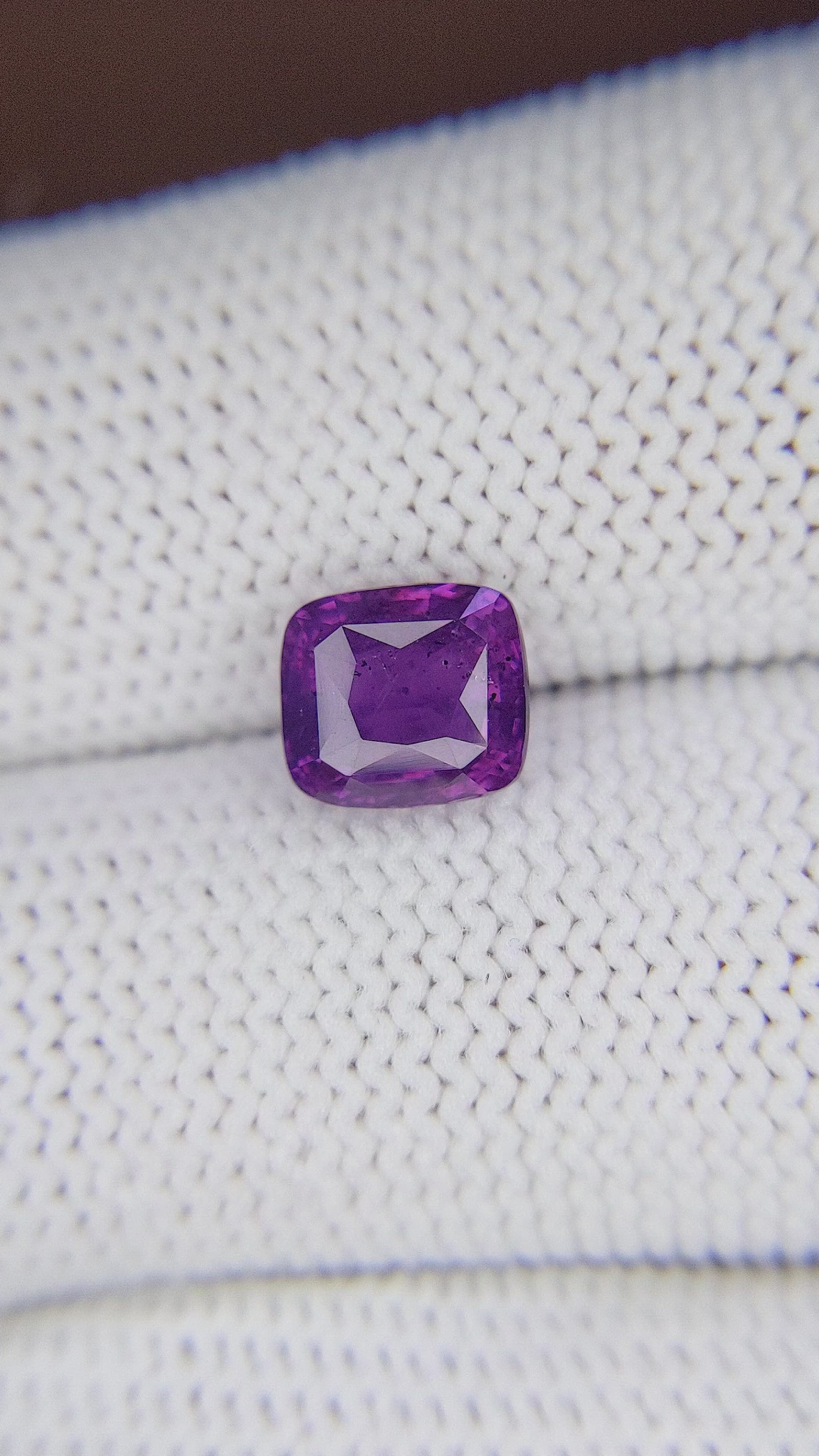 2.50 Ct. Purple Sapphire from Ceylon (Sri Lanka) Size Video