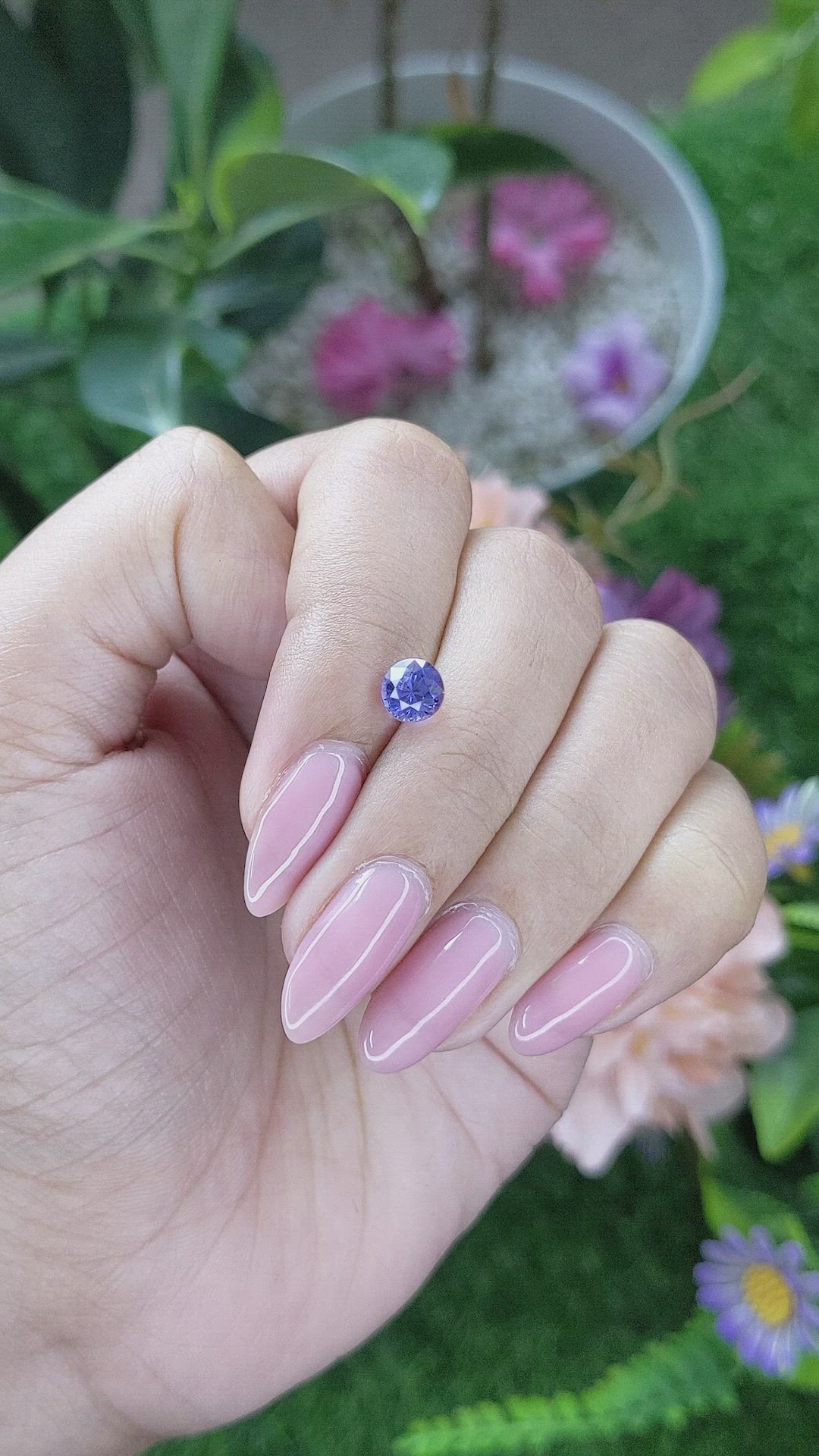 1.27 Ct. Color Change Sapphire from Ceylon (Sri Lanka) Size Video