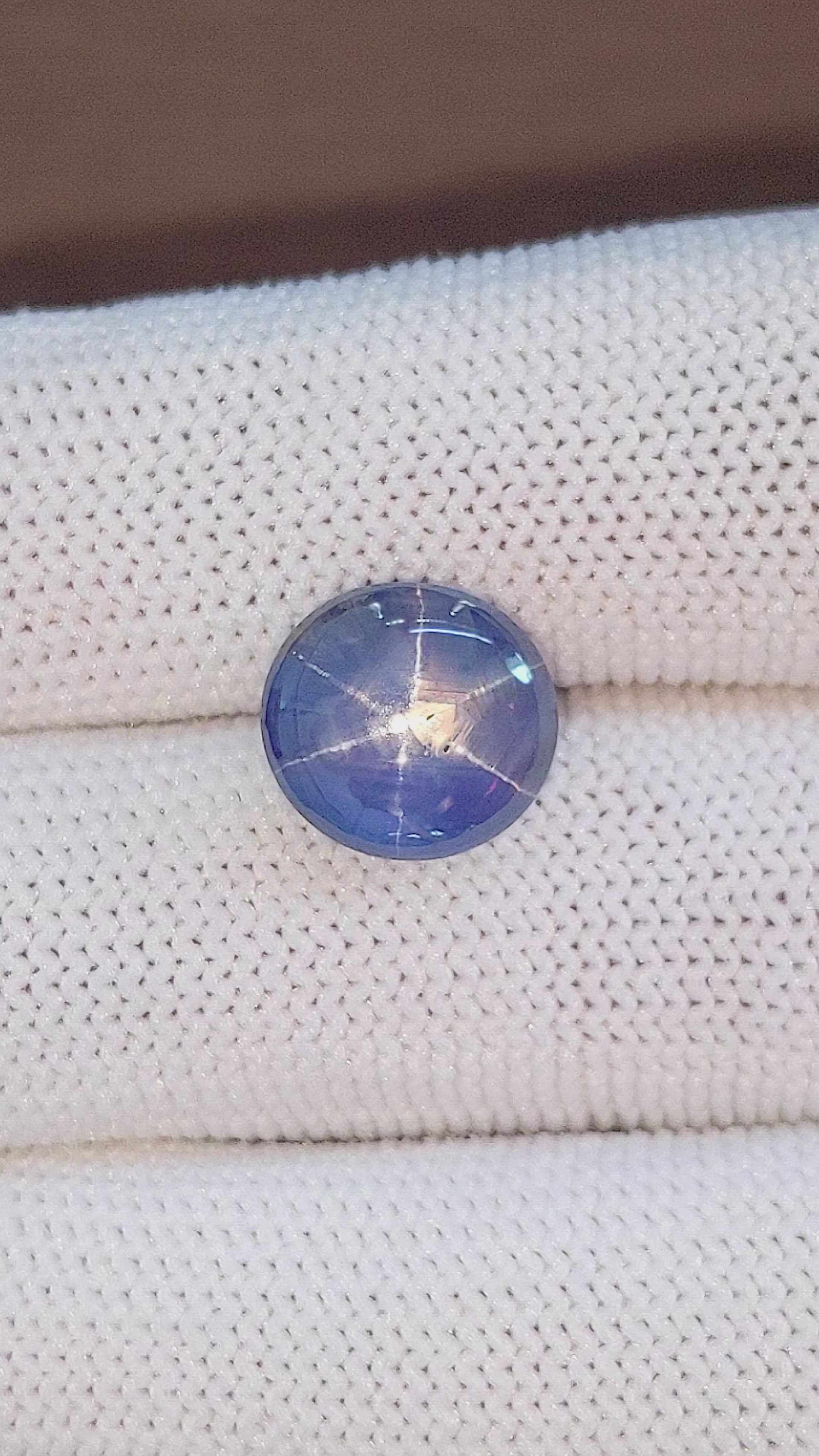 9.01 Ct. Blue Star Sapphire from Ceylon (Sri Lanka) Size Video