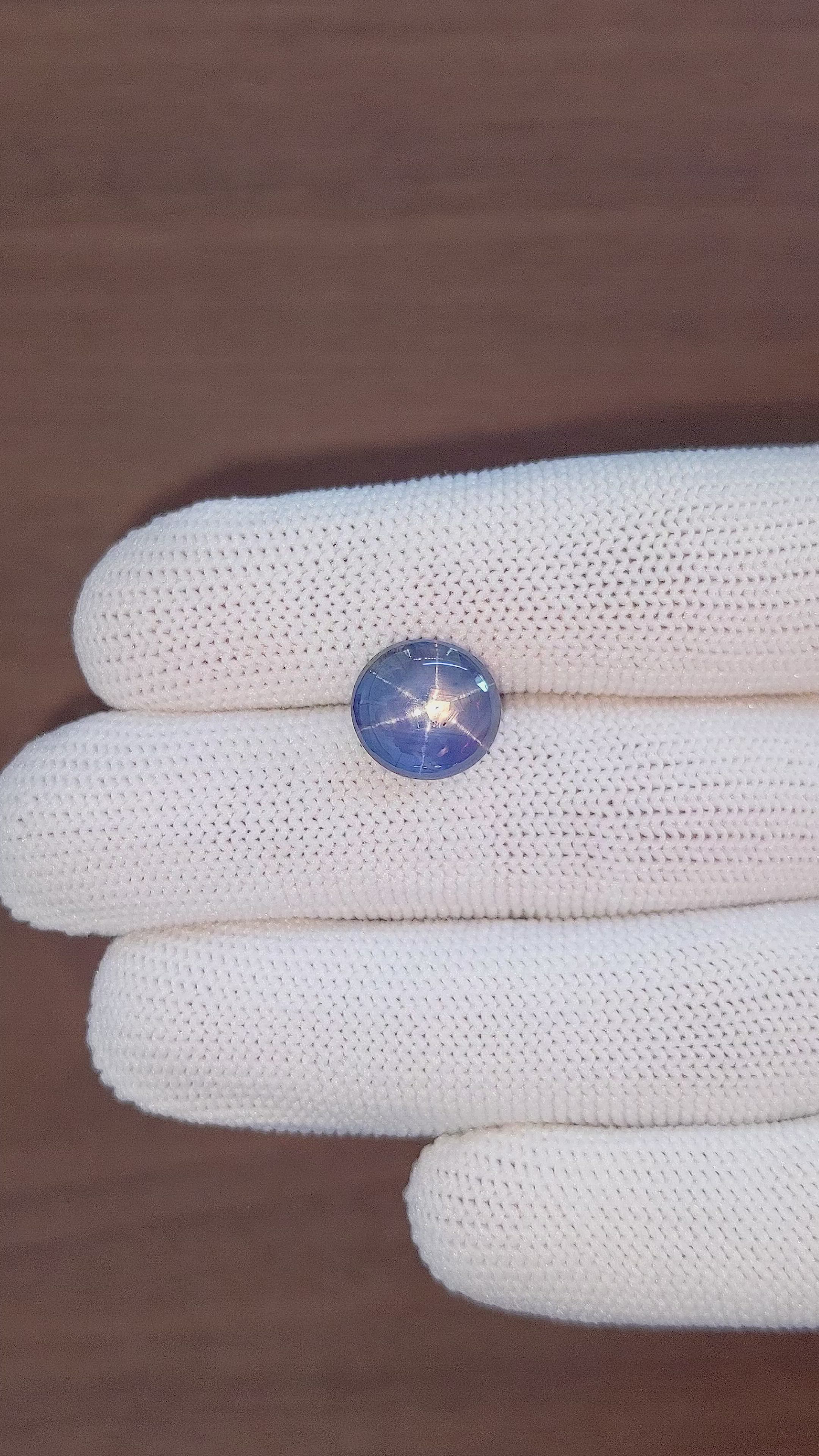 9.01 Ct. Blue Star Sapphire from Ceylon (Sri Lanka) Size Video