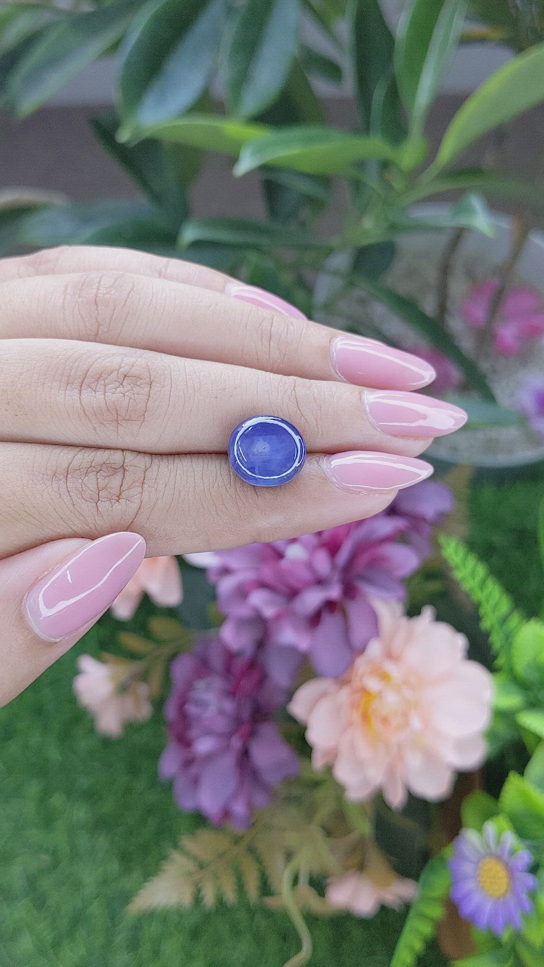 9.01 Ct. Blue Star Sapphire from Ceylon (Sri Lanka) Size Video