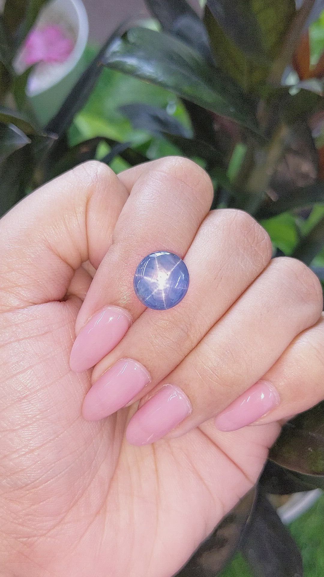 9.01 Ct. Blue Star Sapphire from Ceylon (Sri Lanka) Size Video