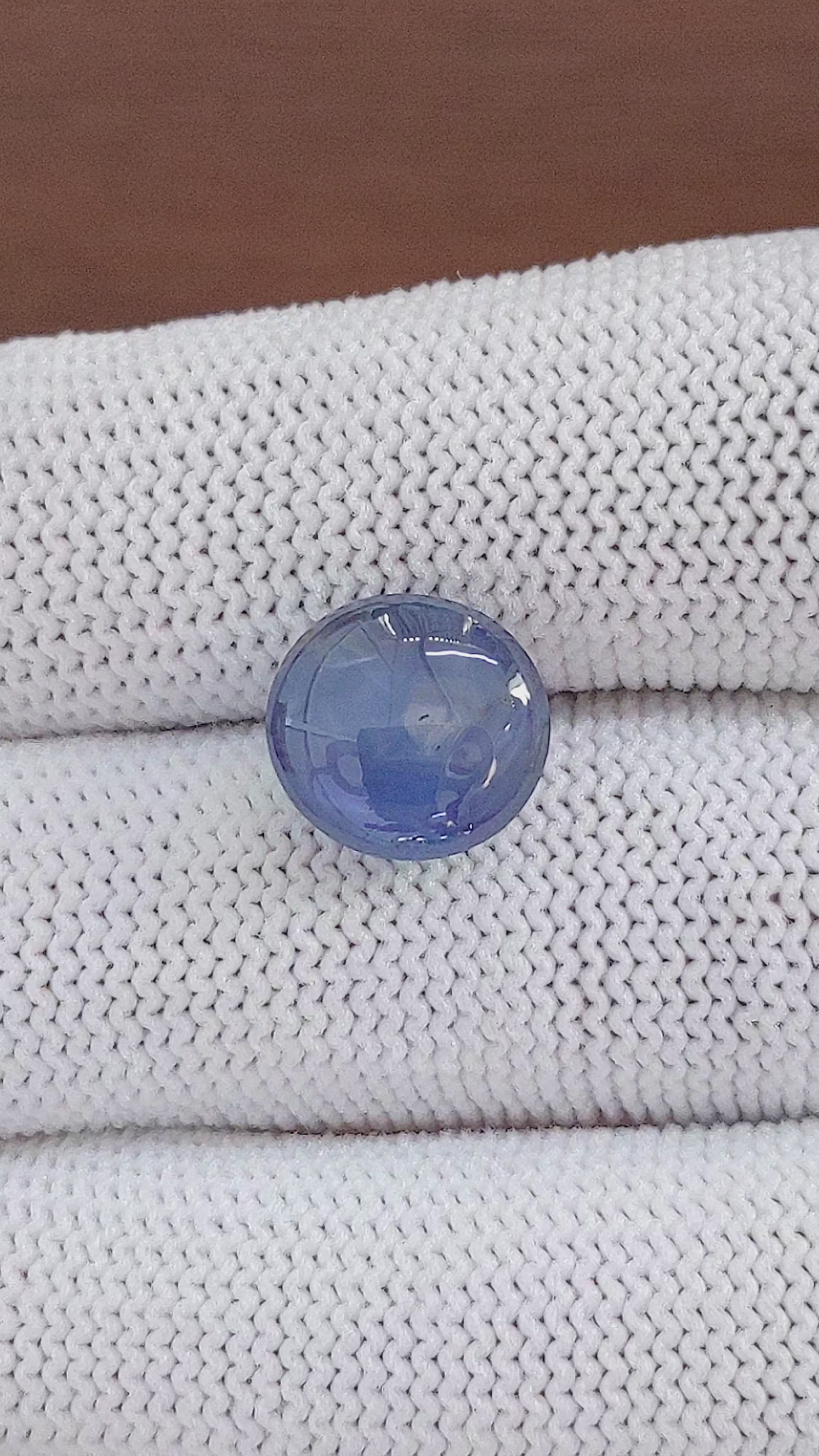 9.01 Ct. Blue Star Sapphire from Ceylon (Sri Lanka) Size Video