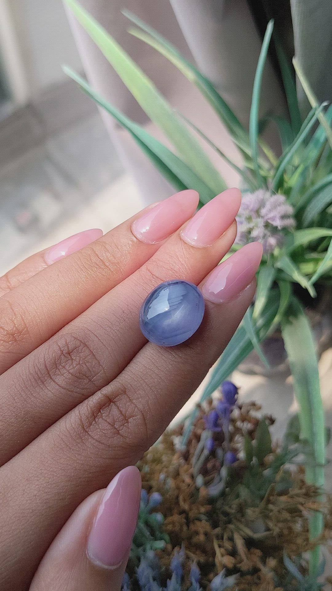 21.10 Ct. Blue Star Sapphire from Ceylon (Sri Lanka) Size Video