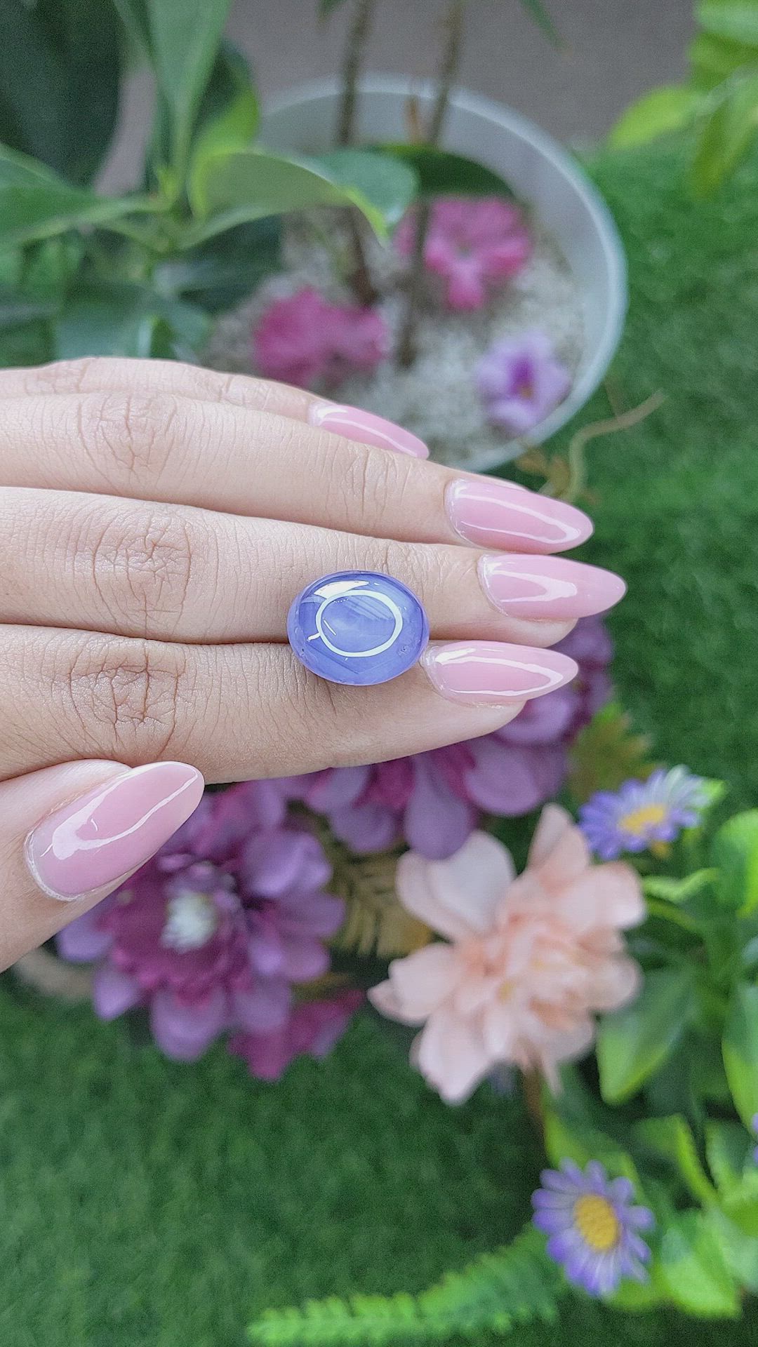 21.10 Ct. Blue Star Sapphire from Ceylon (Sri Lanka) Size Video