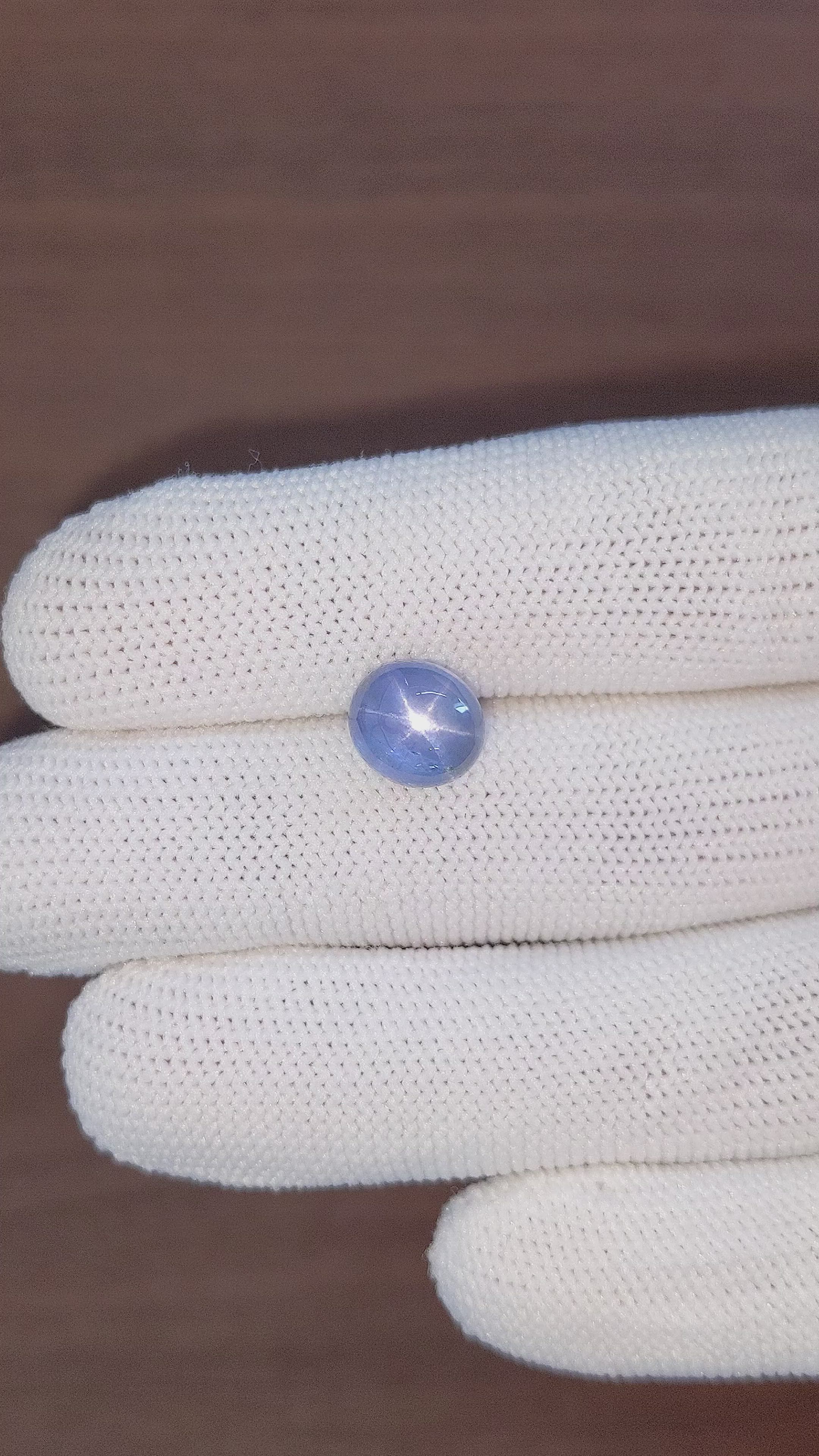 6.07 Ct. Blue Star Sapphire from Ceylon (Sri Lanka) Size Video