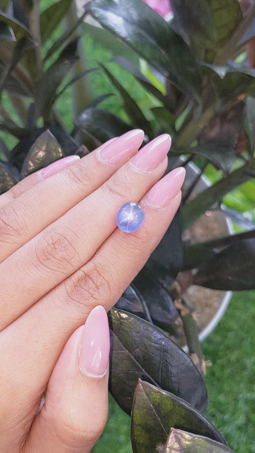 6.07 Ct. Blue Star Sapphire from Ceylon (Sri Lanka) Size Video