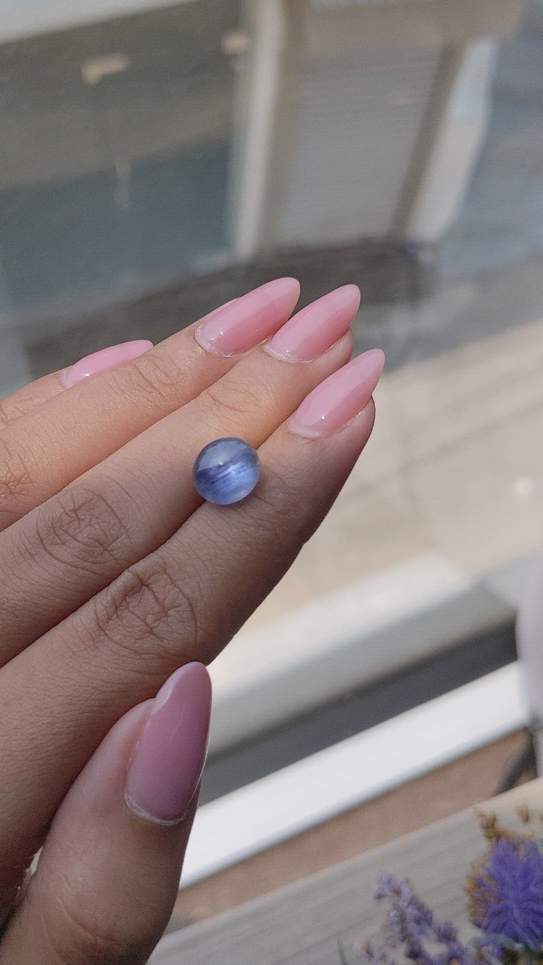 6.07 Ct. Blue Star Sapphire from Ceylon (Sri Lanka) Size Video