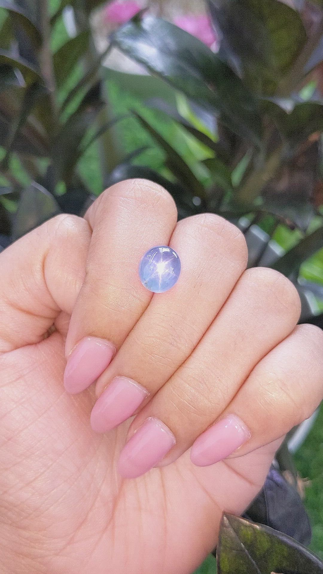 6.07 Ct. Blue Star Sapphire from Ceylon (Sri Lanka) Size Video