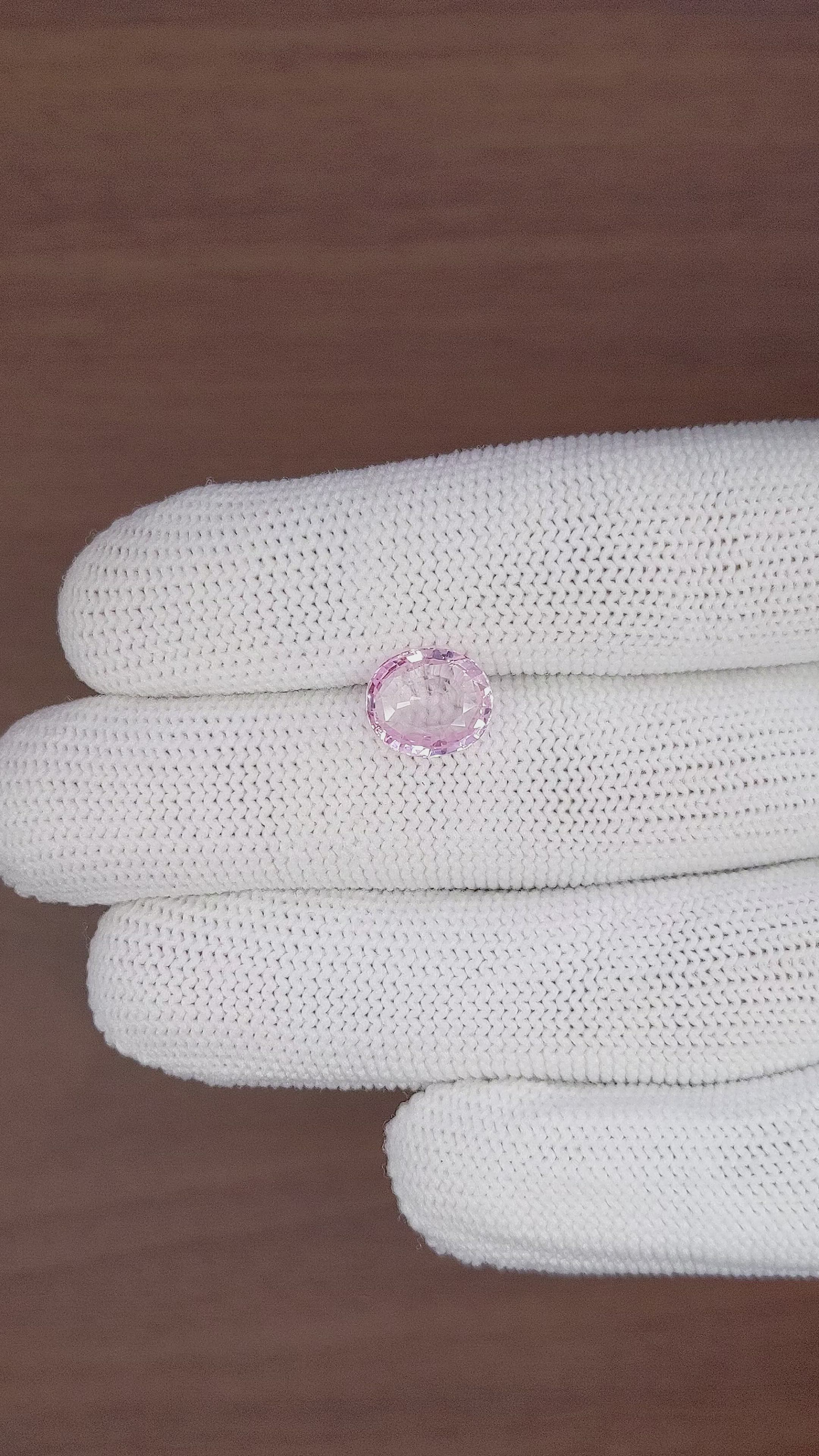 3.58 Ct. Pink Sapphire from Ceylon (Sri Lanka) Size Video