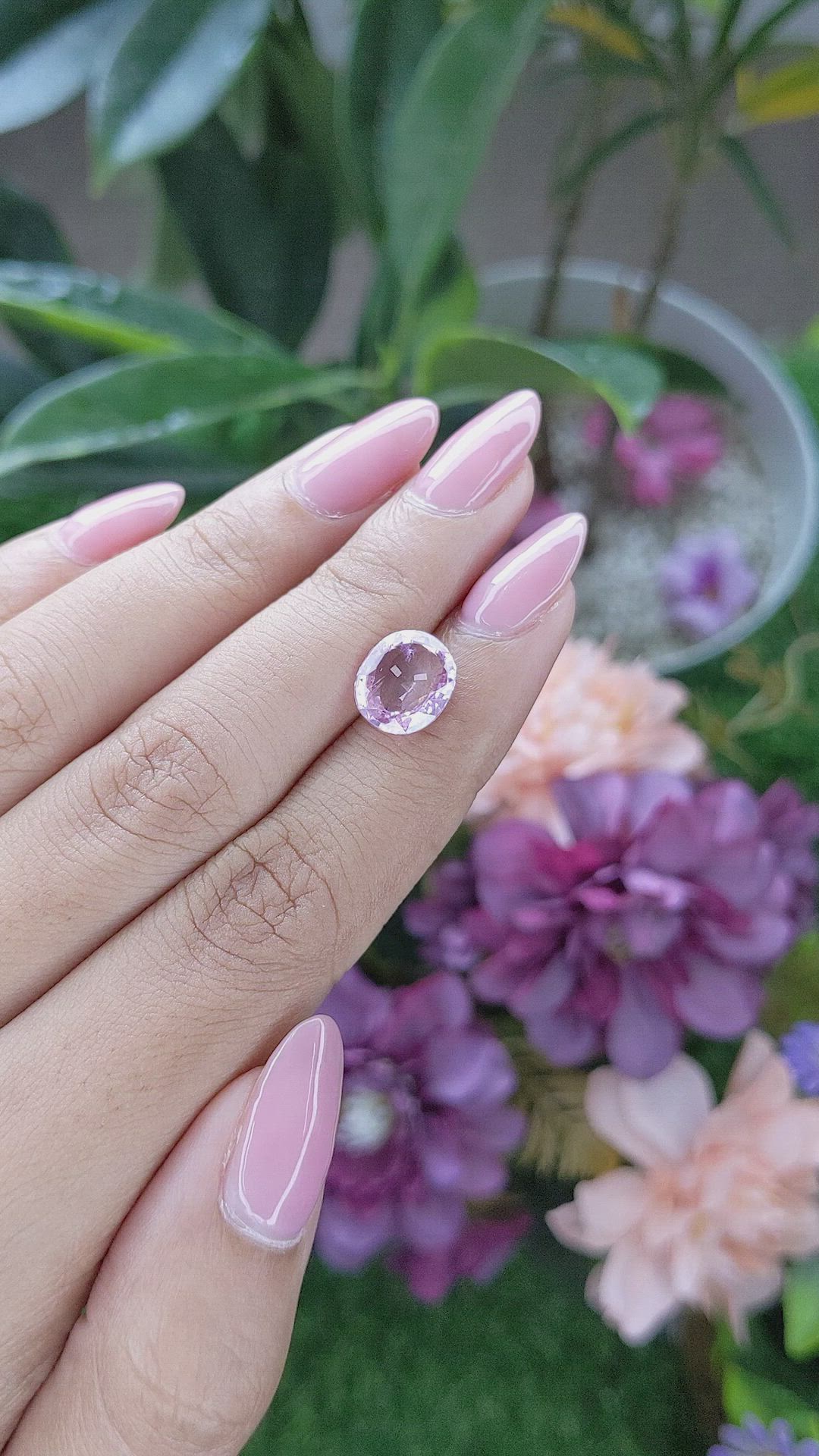 3.58 Ct. Pink Sapphire from Ceylon (Sri Lanka) Size Video
